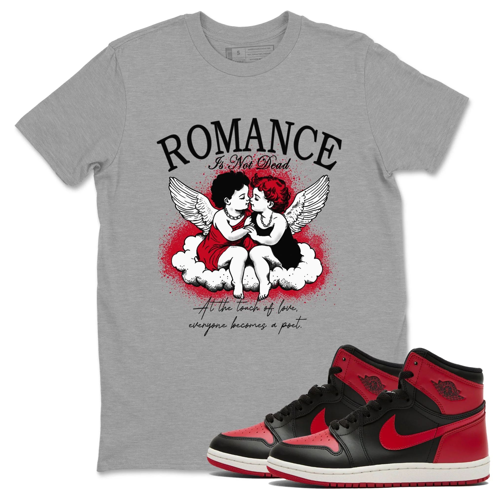 Romance Is Not Dead Sneaker Tees - Air Jordan 1 '85 Bred