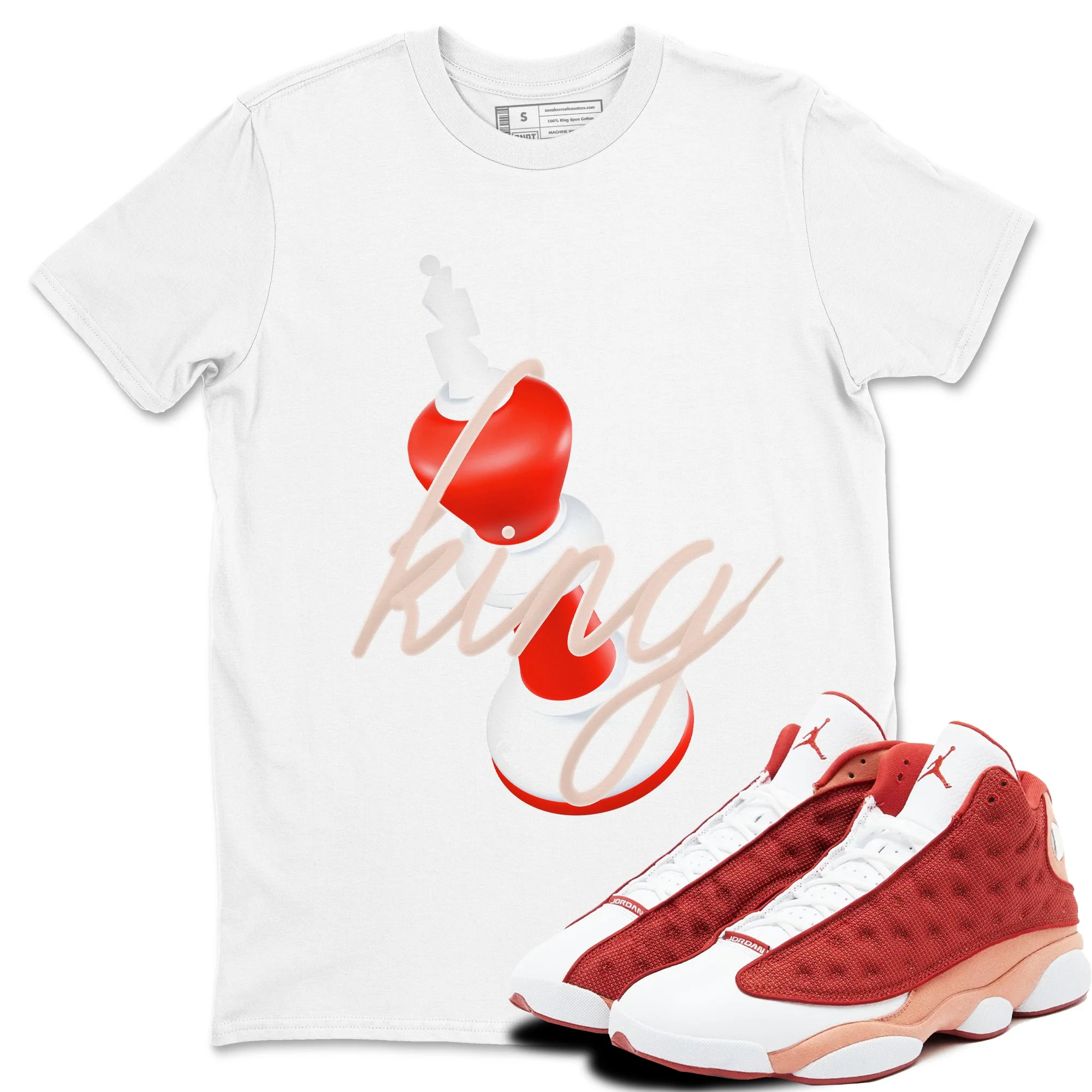 3D King Sneaker Tees - Air Jordan 13 Dune Red