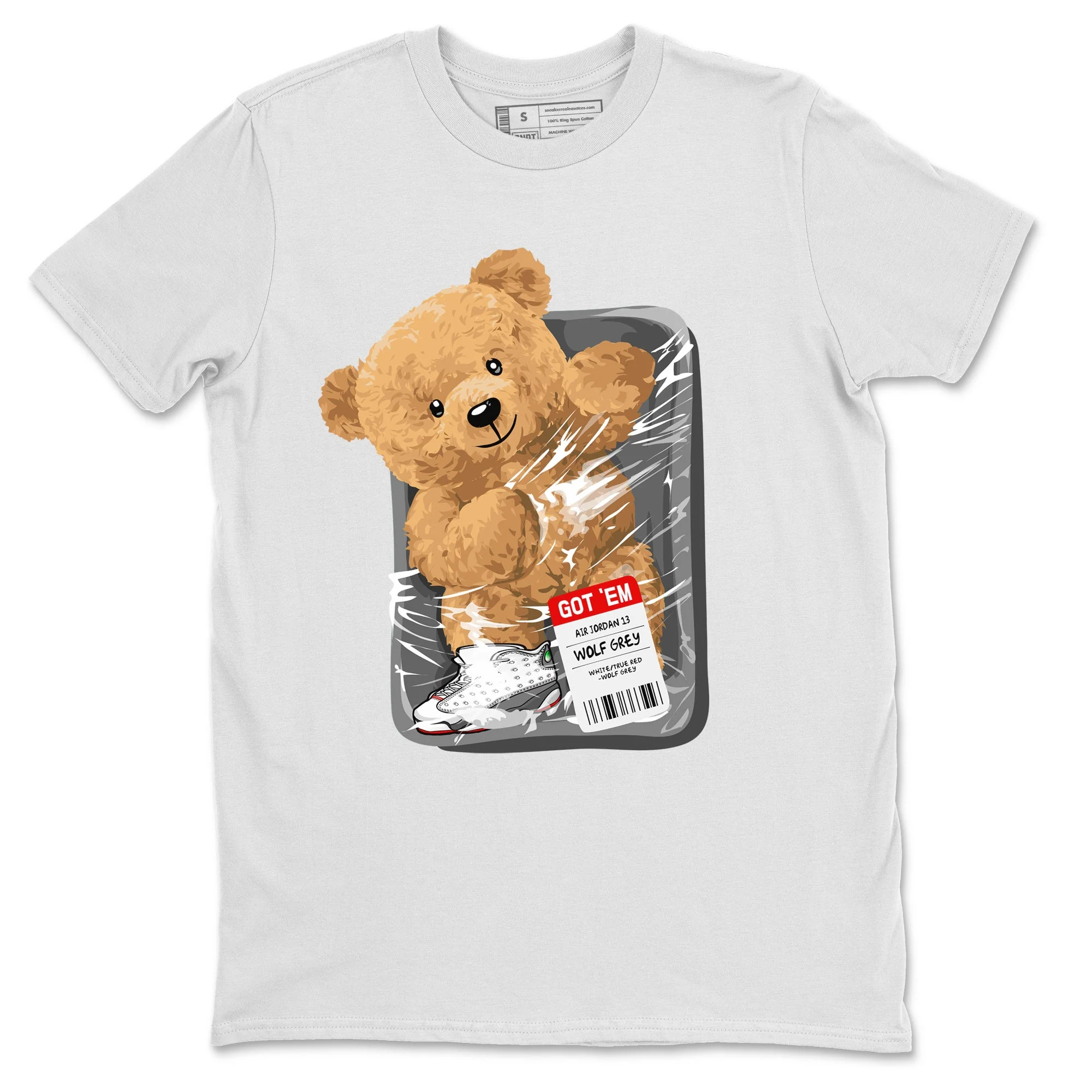 Packaged Bear Unisex Tops - Air Jordan 13 Wolf Grey