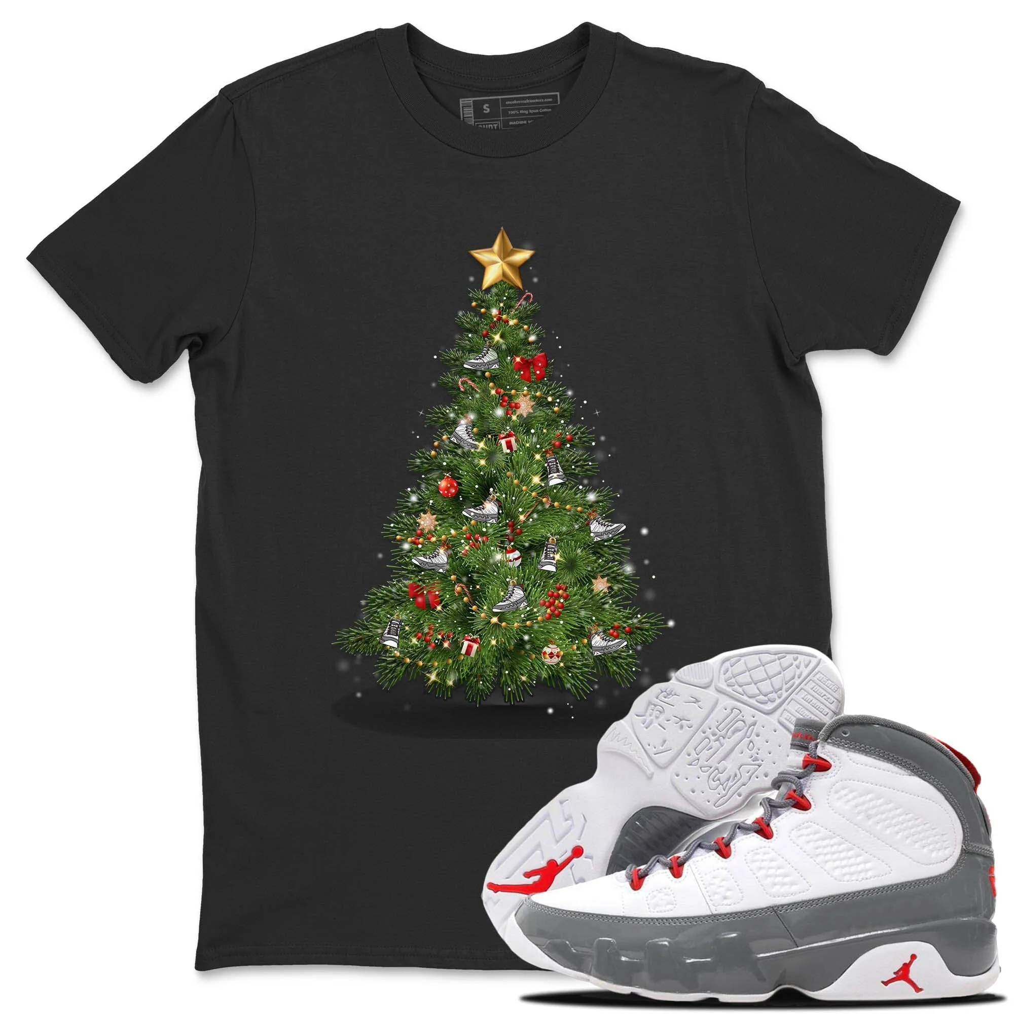Christmas Tree Unisex Tops - Air Jordan 9 Fire Red