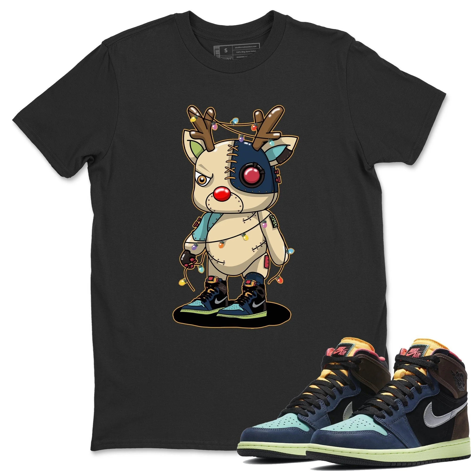 Cyborg Reindeer Unisex Tops - Air Jordan 1 Bio Hack
