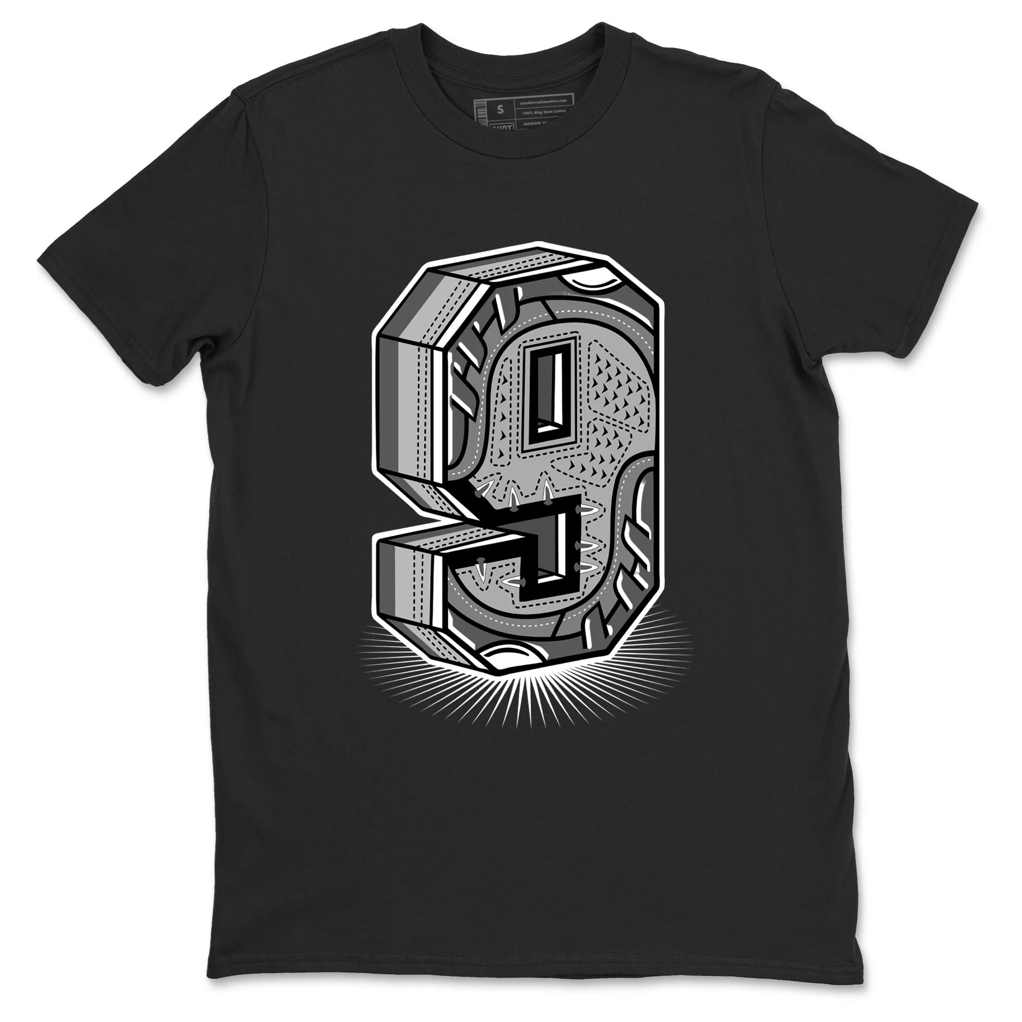 Number Statue Sneaker Tees - Air Jordan 9 Cool Grey