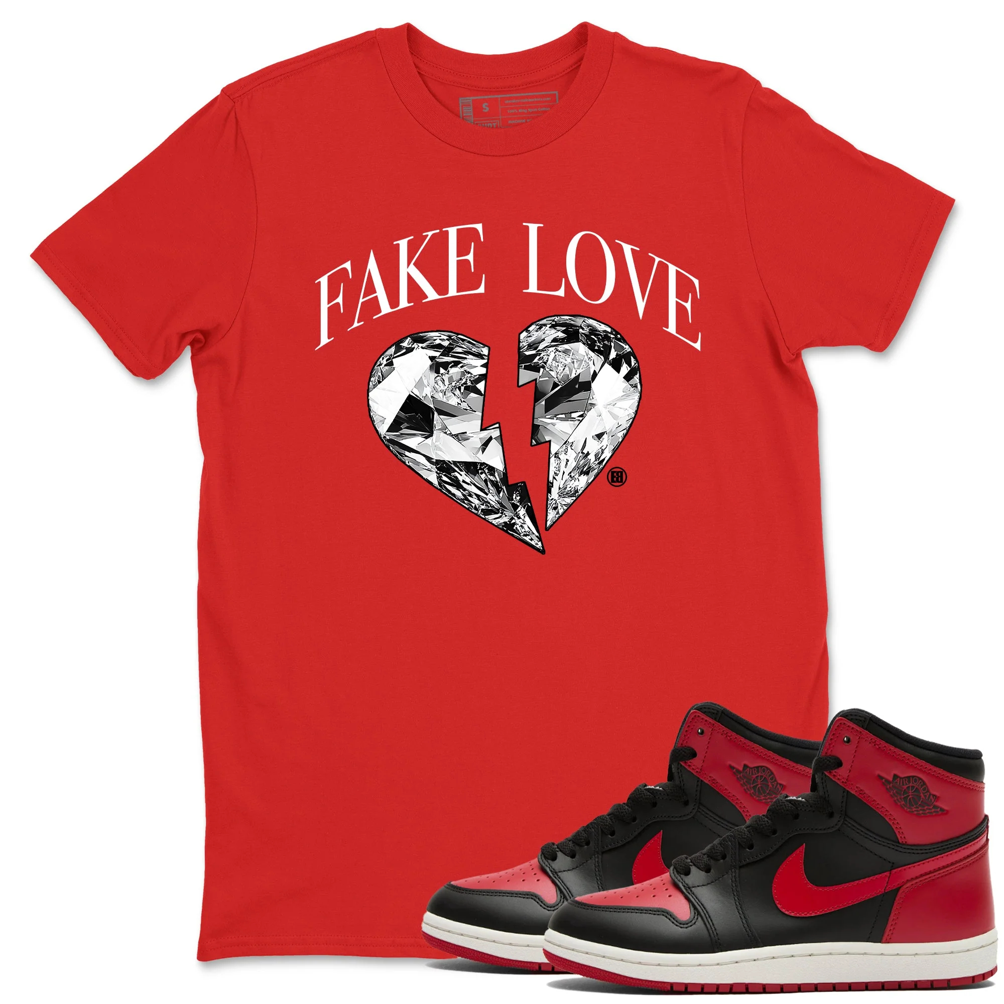 Fake Love Sneaker Tees - Air Jordan 1 '85 Bred