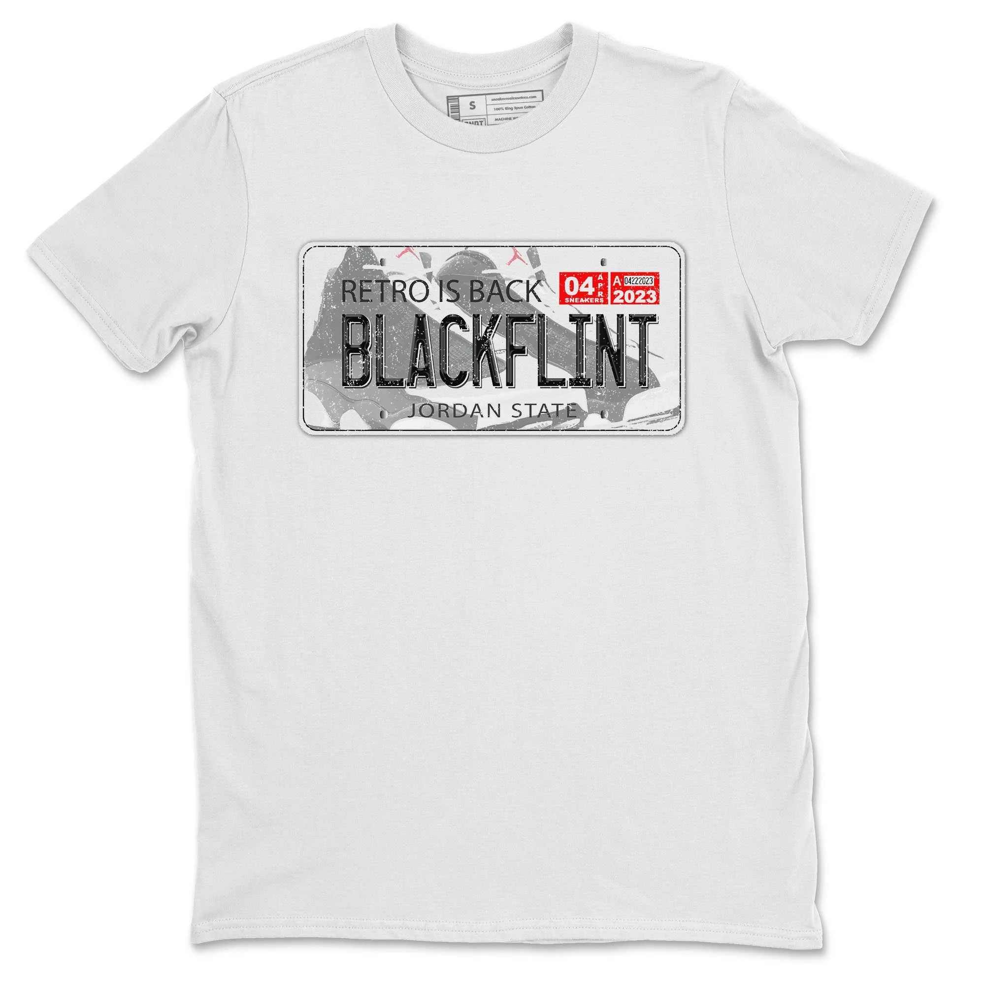 Jordan Plate Unisex Tops - Air Jordan 13 Black Flint