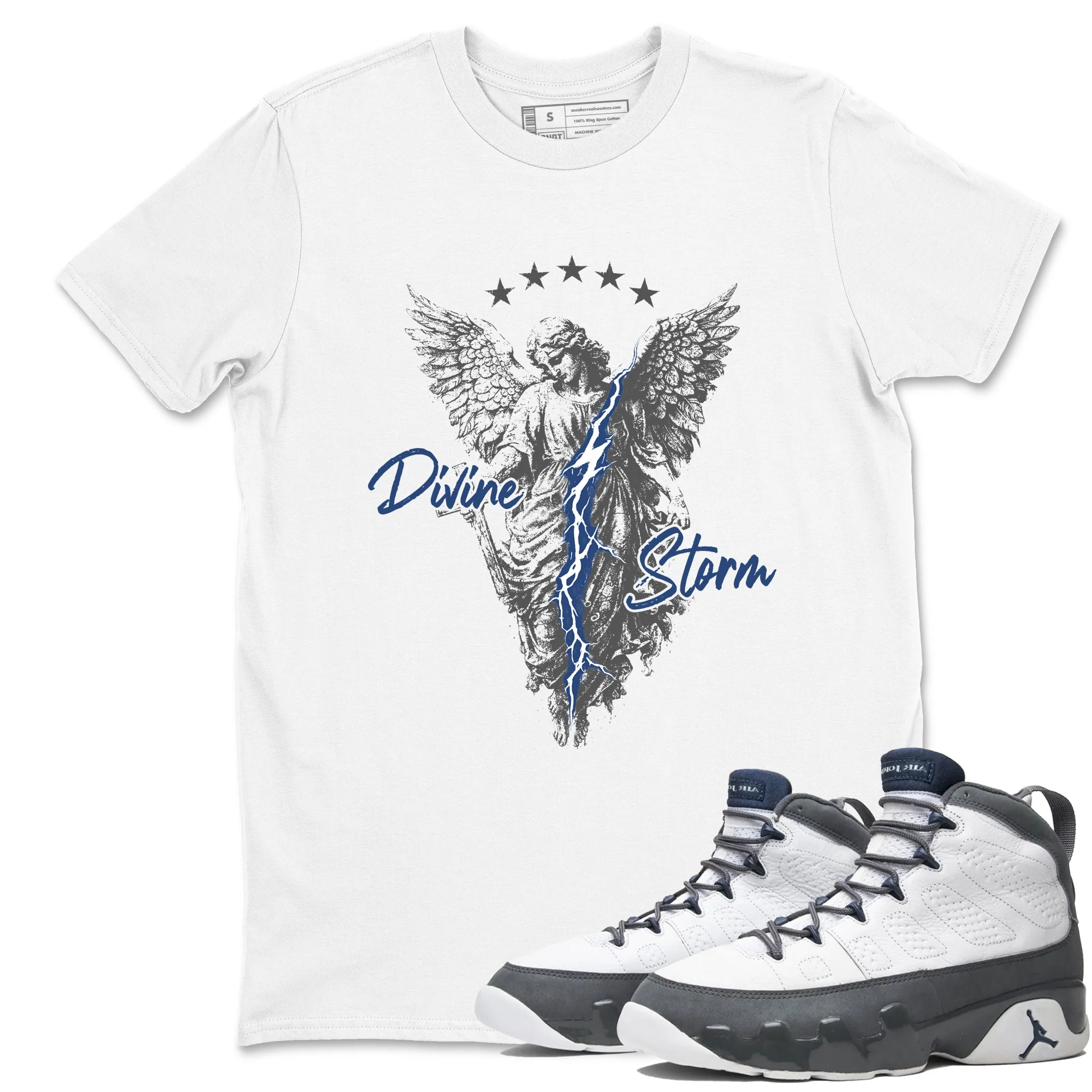 Divine Storm Sneaker Tees - Air Jordan 9 Flint Grey