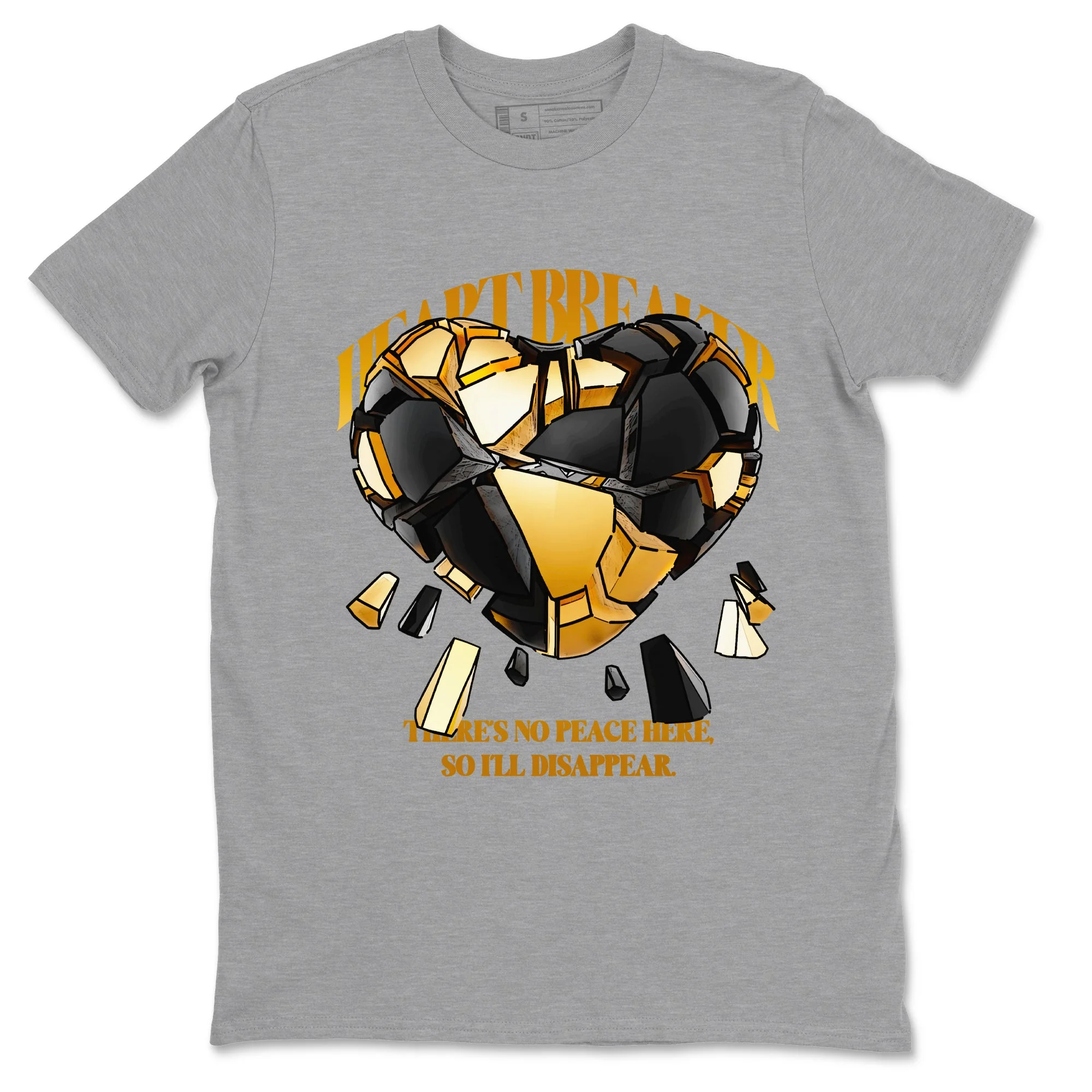 Heart Breaker Sneaker Tees - Air Jordan 1 Black Metallic Gold