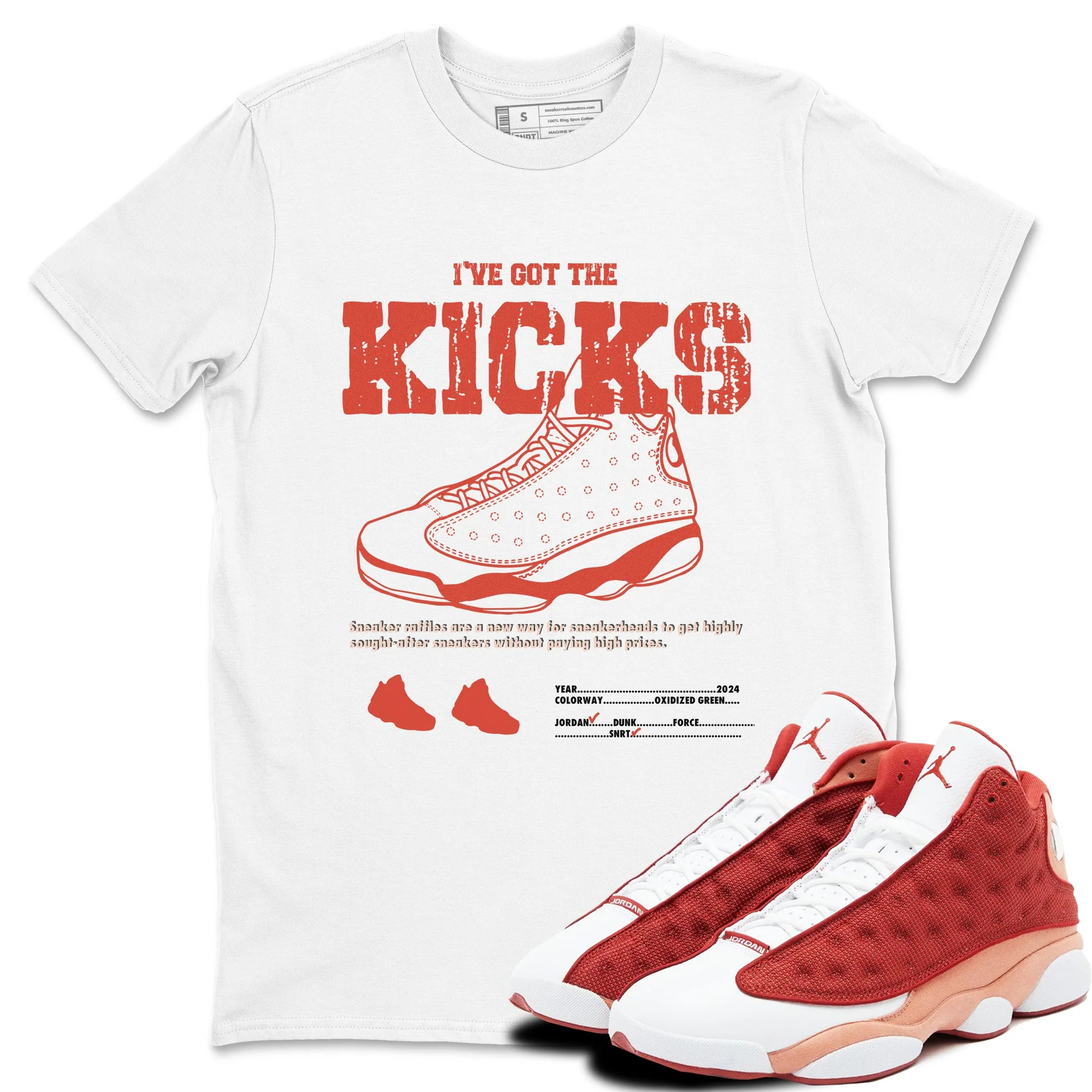 I've Got The Kicks Sneaker Tees - Air Jordan 13 Dune Red