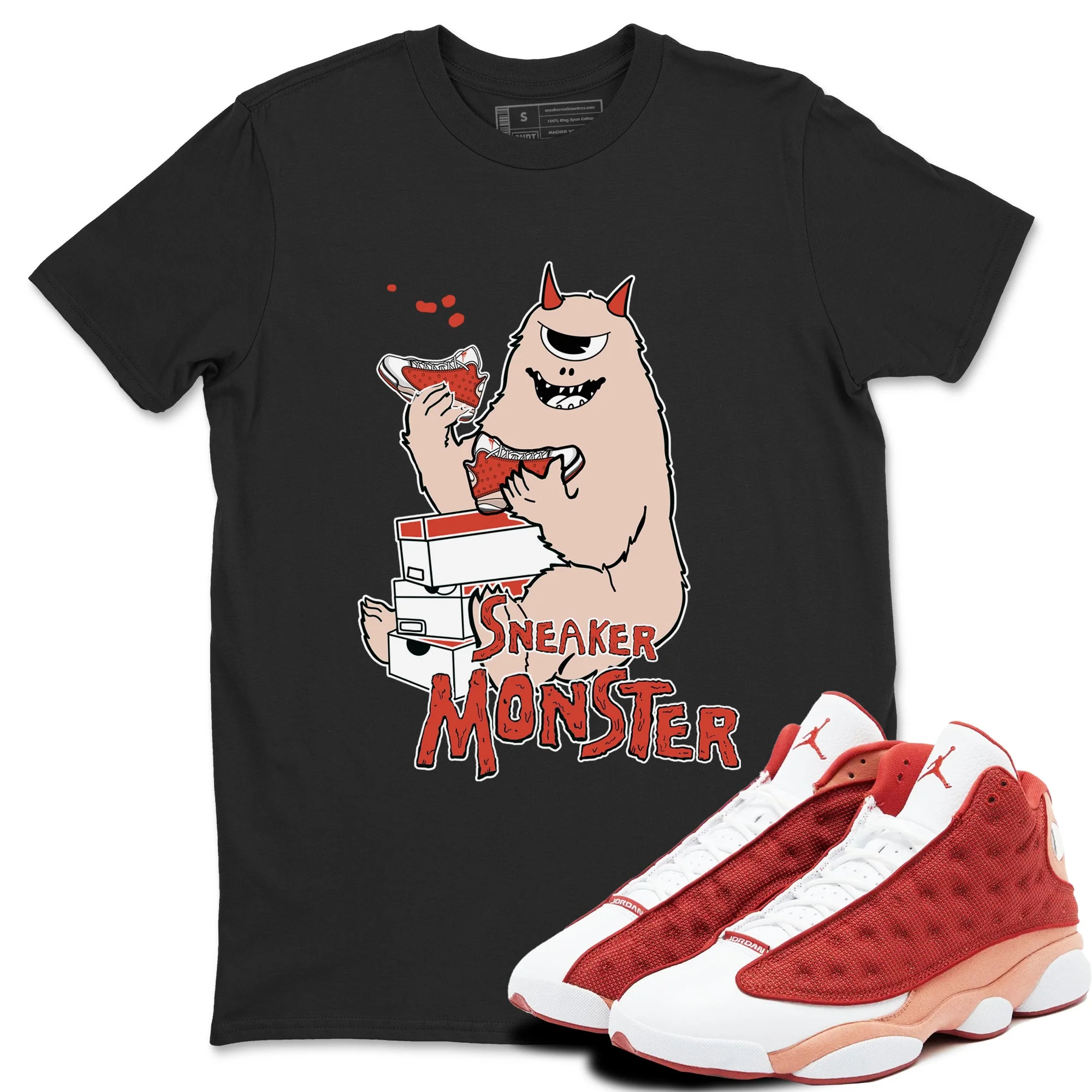 Sneaker Monster Sneaker Tees - Air Jordan 13 Dune Red