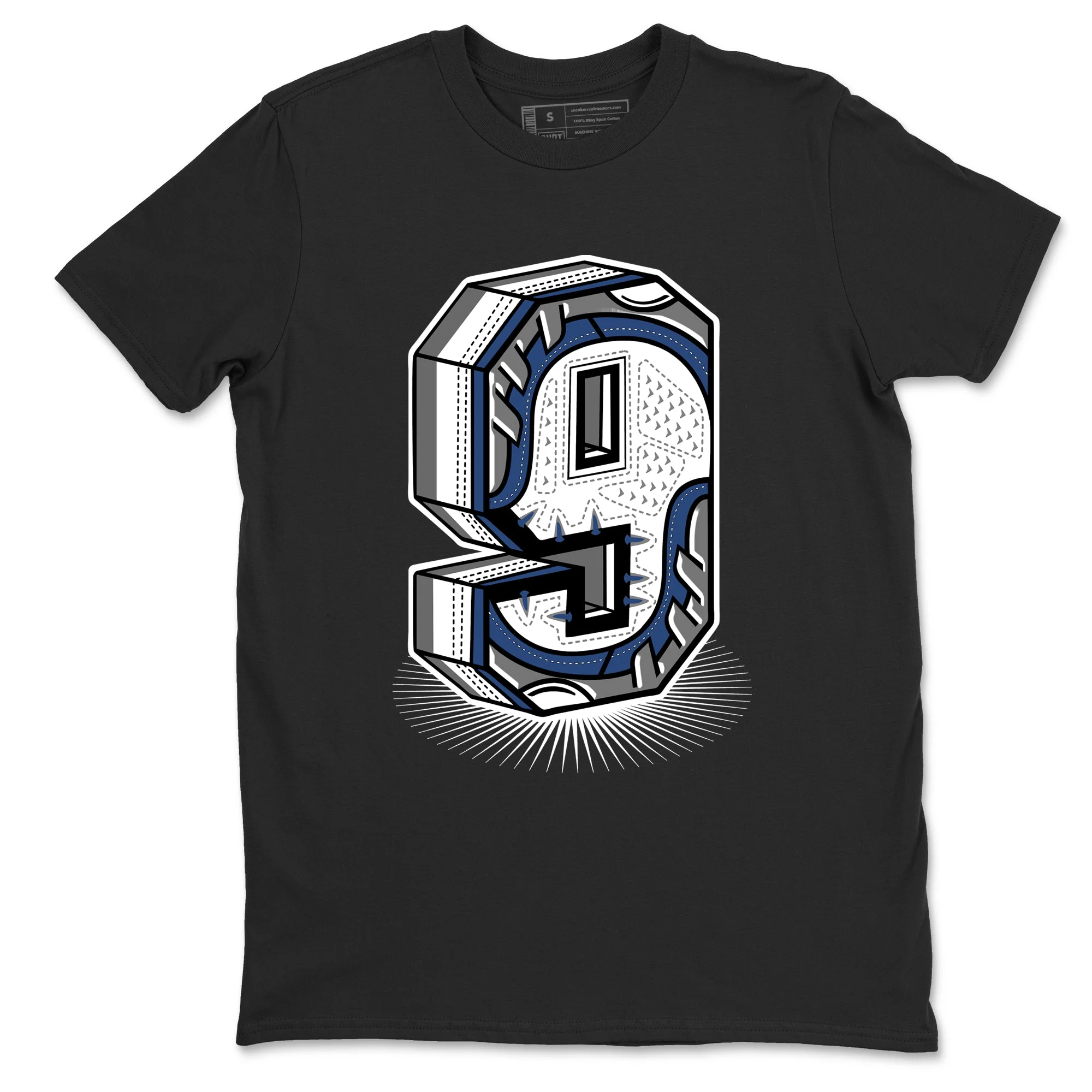 Number Statue Sneaker Tees - Air Jordan 9 Flint Grey