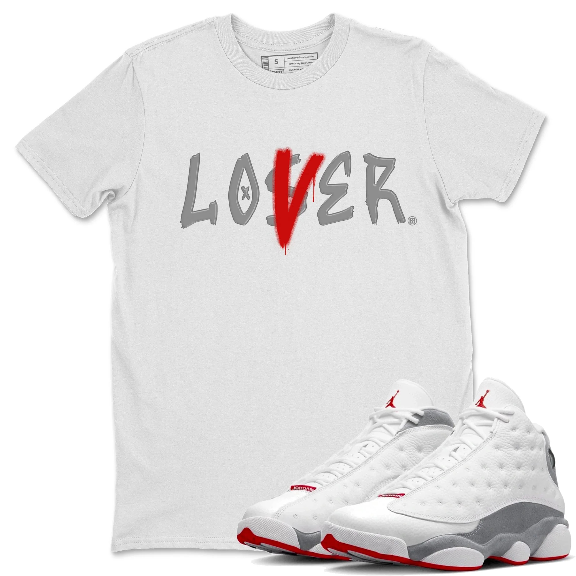 Loser Lover Unisex Tops - Air Jordan 13 Wolf Grey