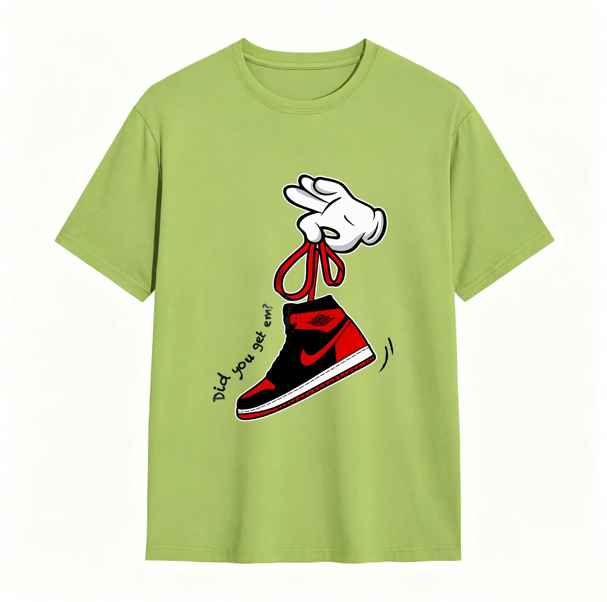 Cartoon Hands Sneaker Tees - Match Air Jordan 1 '85 Bred