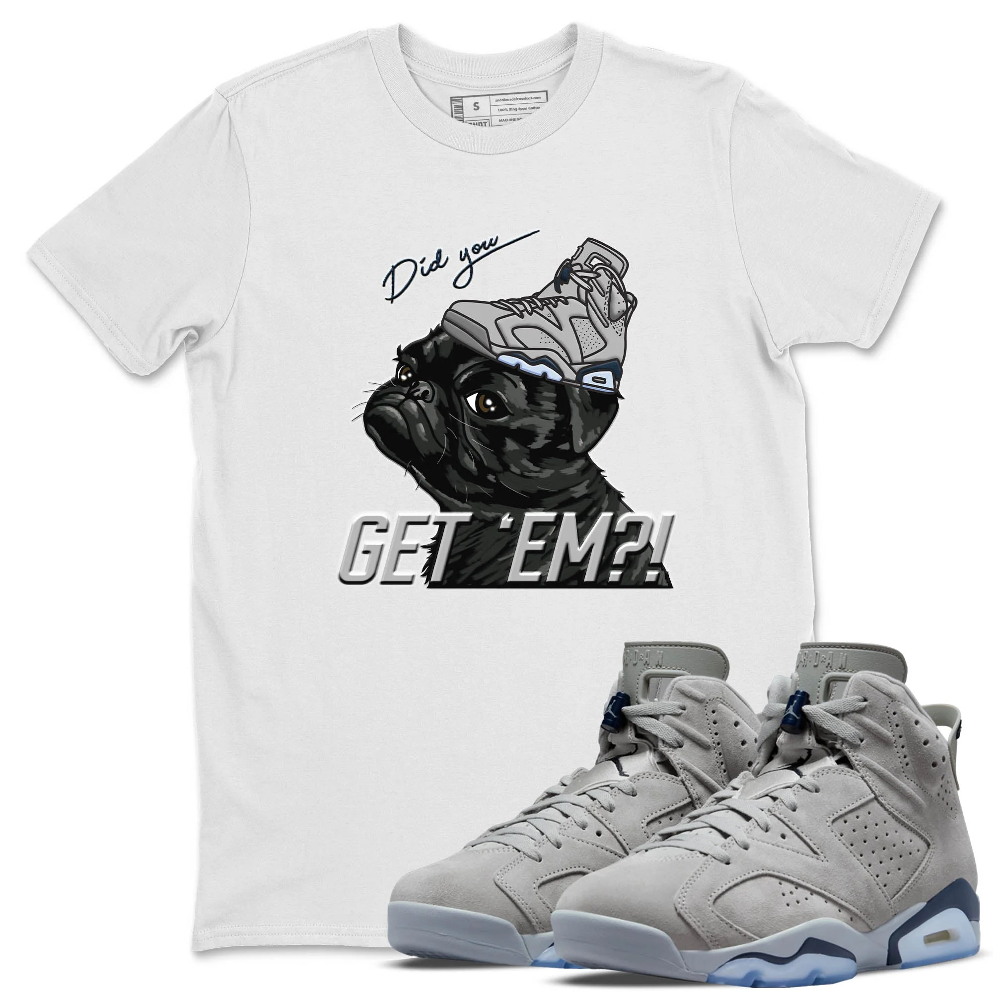 Pug Get Em Unisex Tops - Air Jordan 6 Georgetown