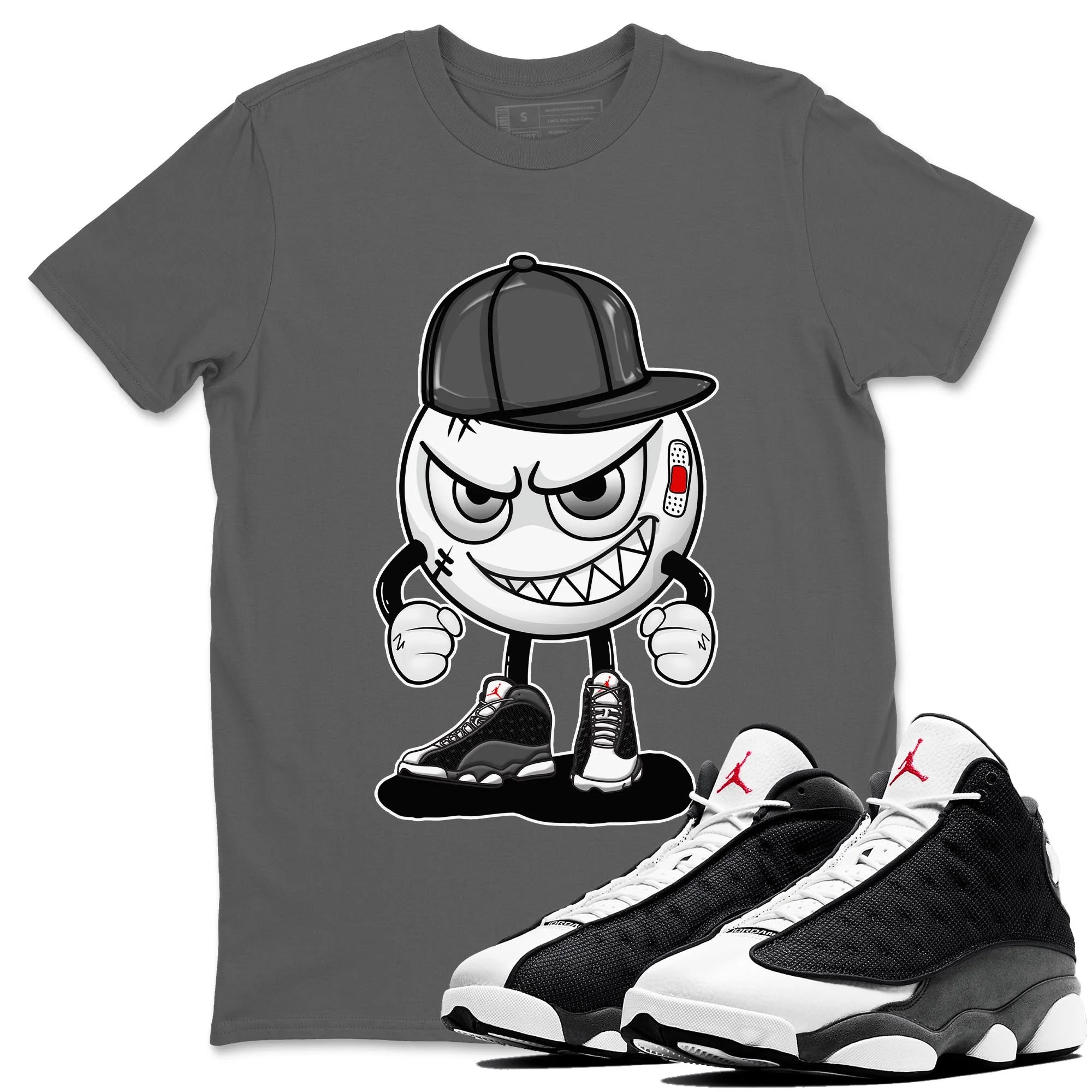Mischief Unisex Tops - Air Jordan 13 Black Flint