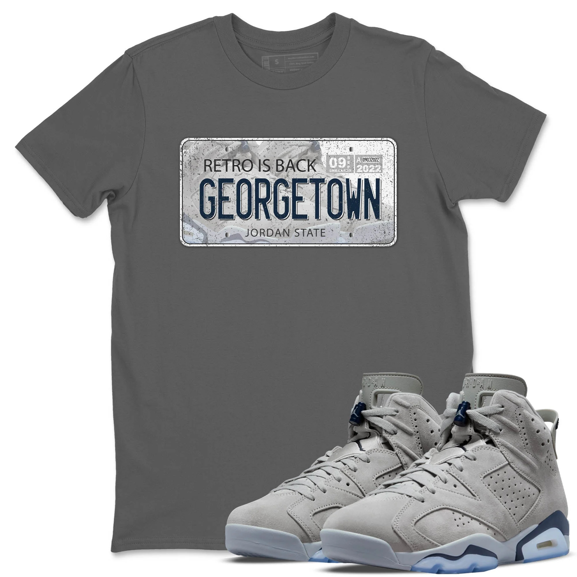 Jordan Plate Unisex Tops - Air Jordan 6 Georgetown