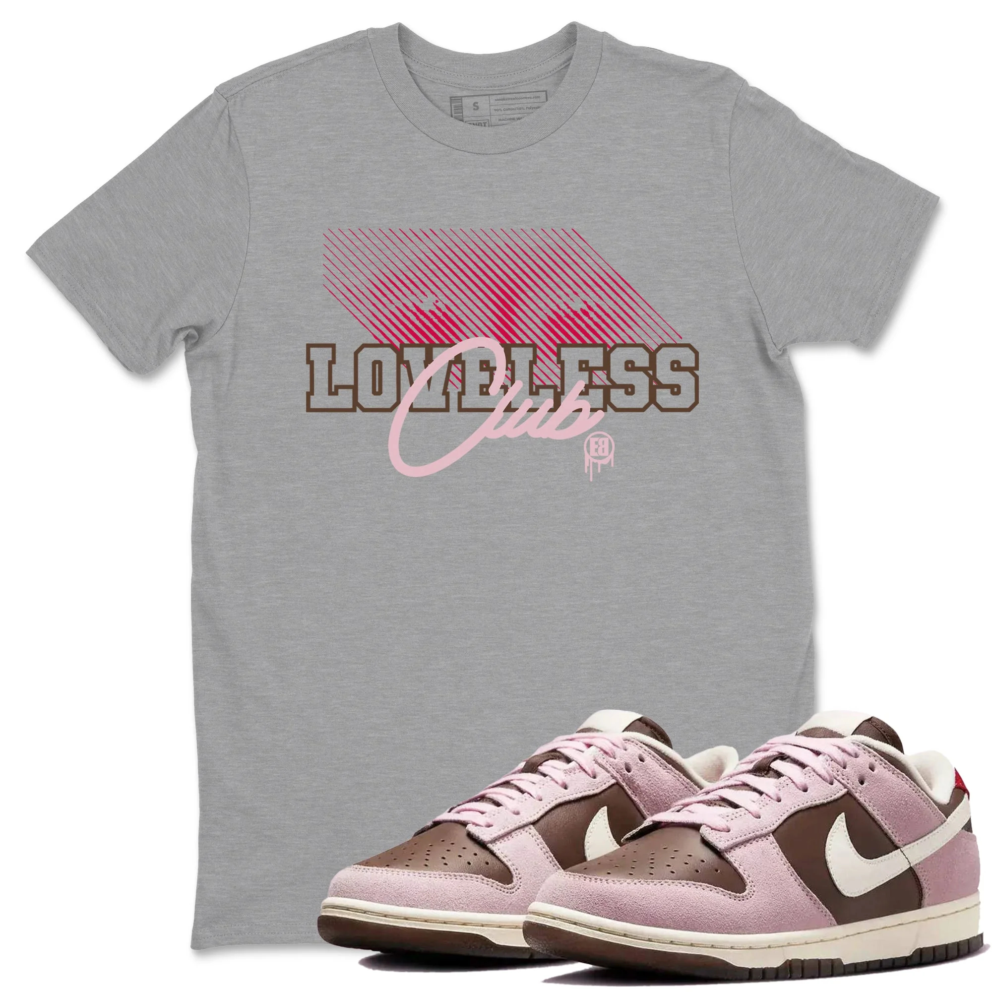 Loveless Club Sneaker Tees - Dunk Cacao Wow And Pink Foam