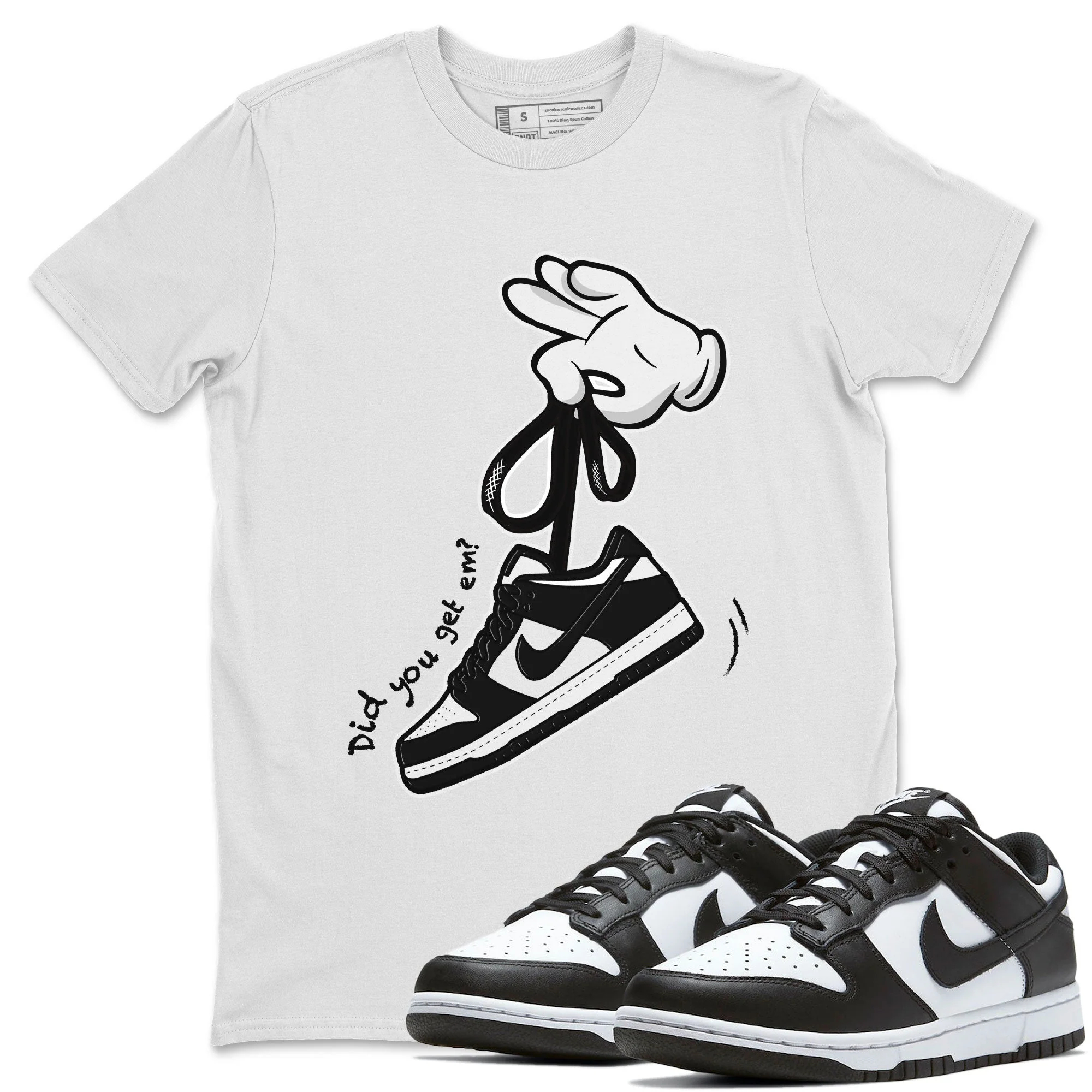 Cartoon Hands SNRT Sneaker Tee - Dunk Panda