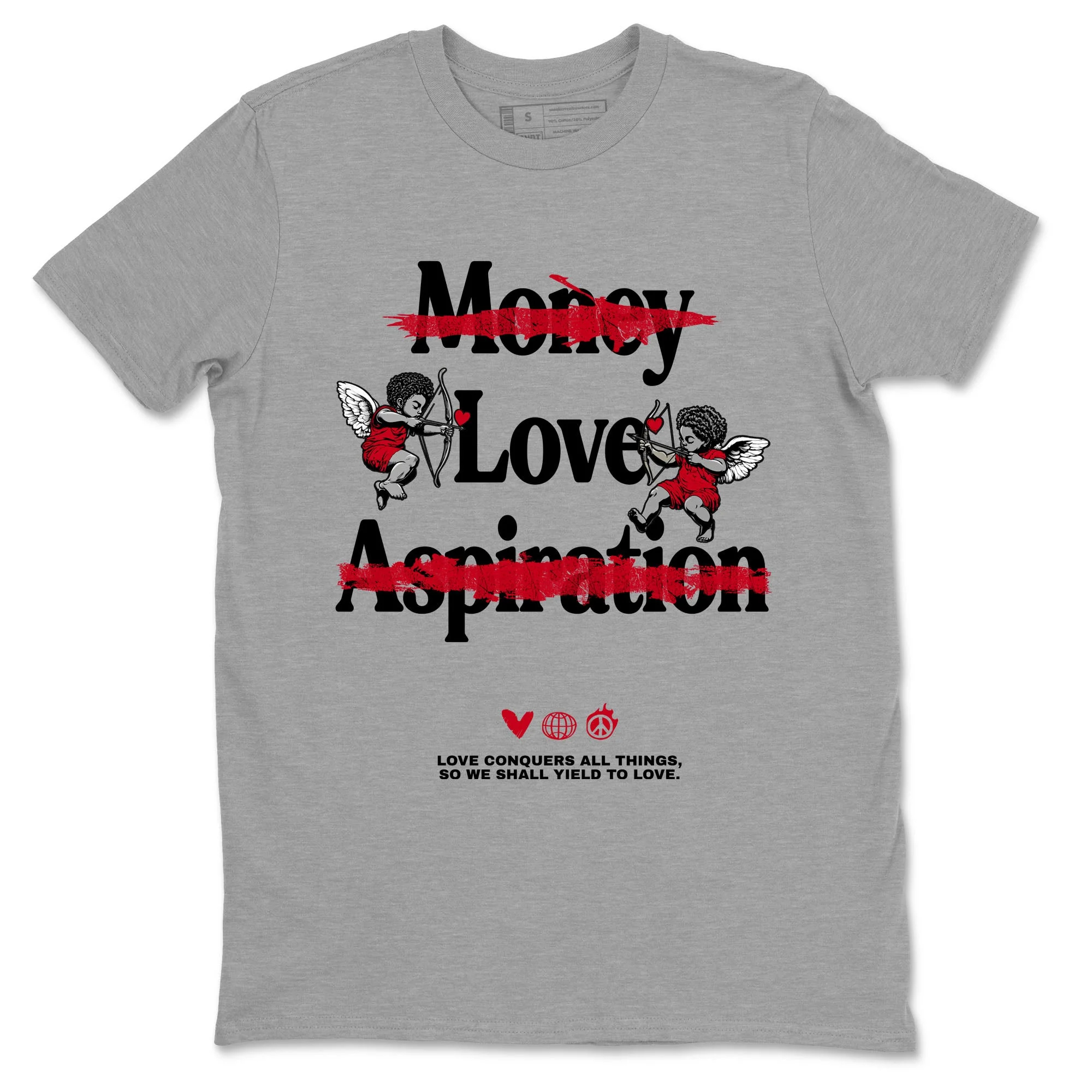 Love Conquers All Things Sneaker Tees - Air Jordan 1 '85 Bred