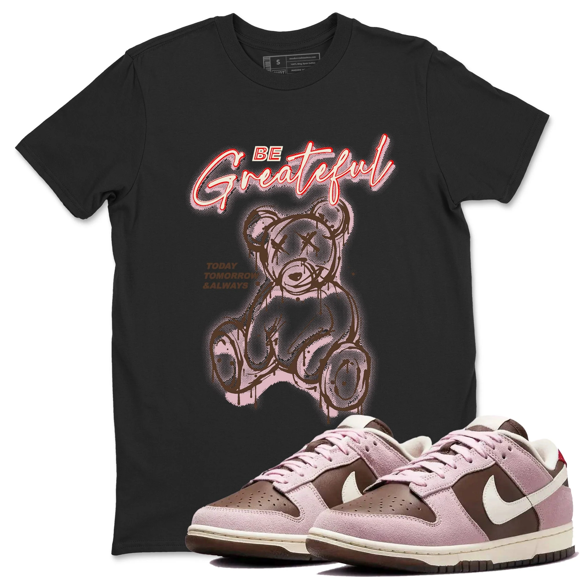 Be Grateful Sneaker Tees - Dunk Cacao Wow And Pink Foam