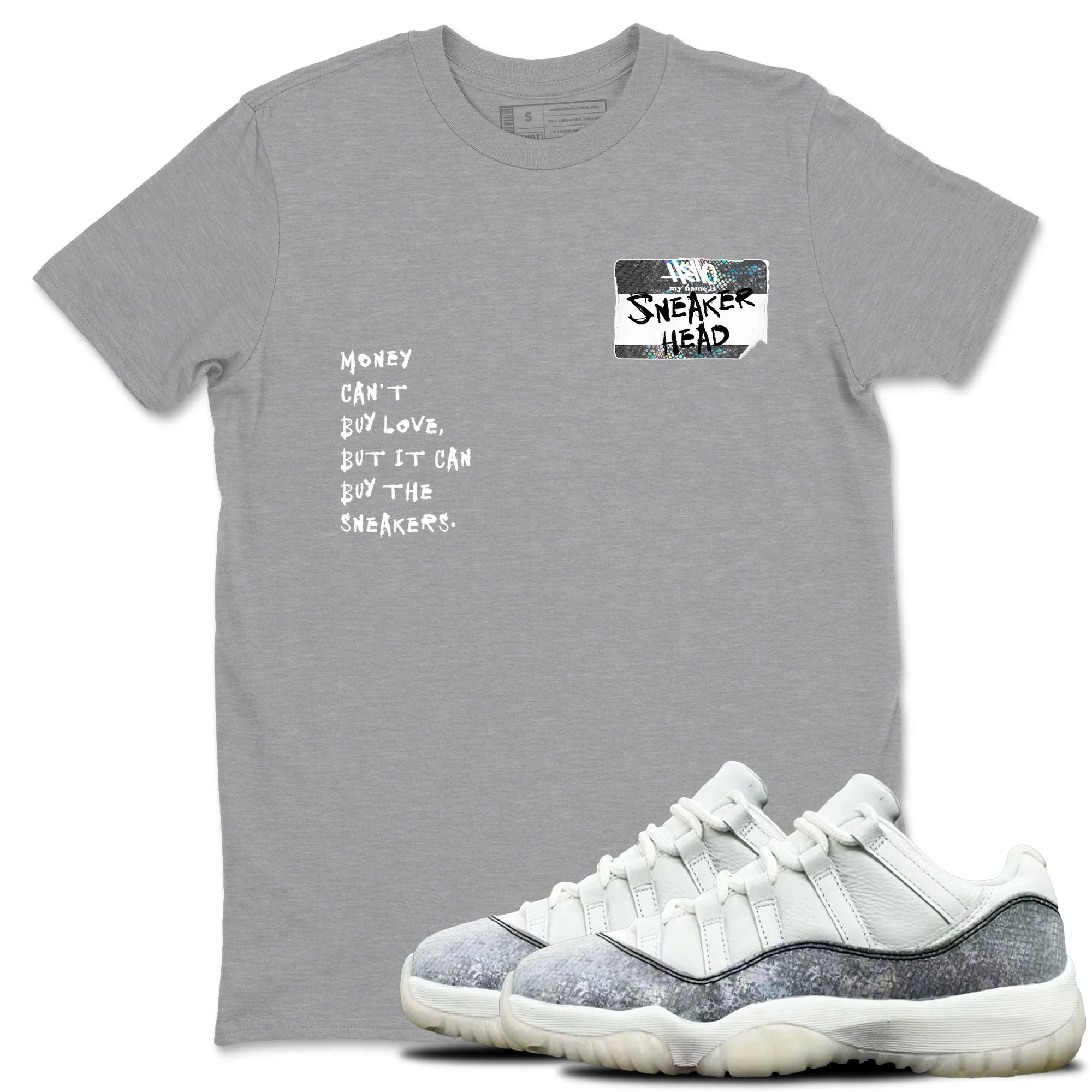 Sneakerhead Badge Sneaker Tees - Air Jordan 11 Year Of The Snake