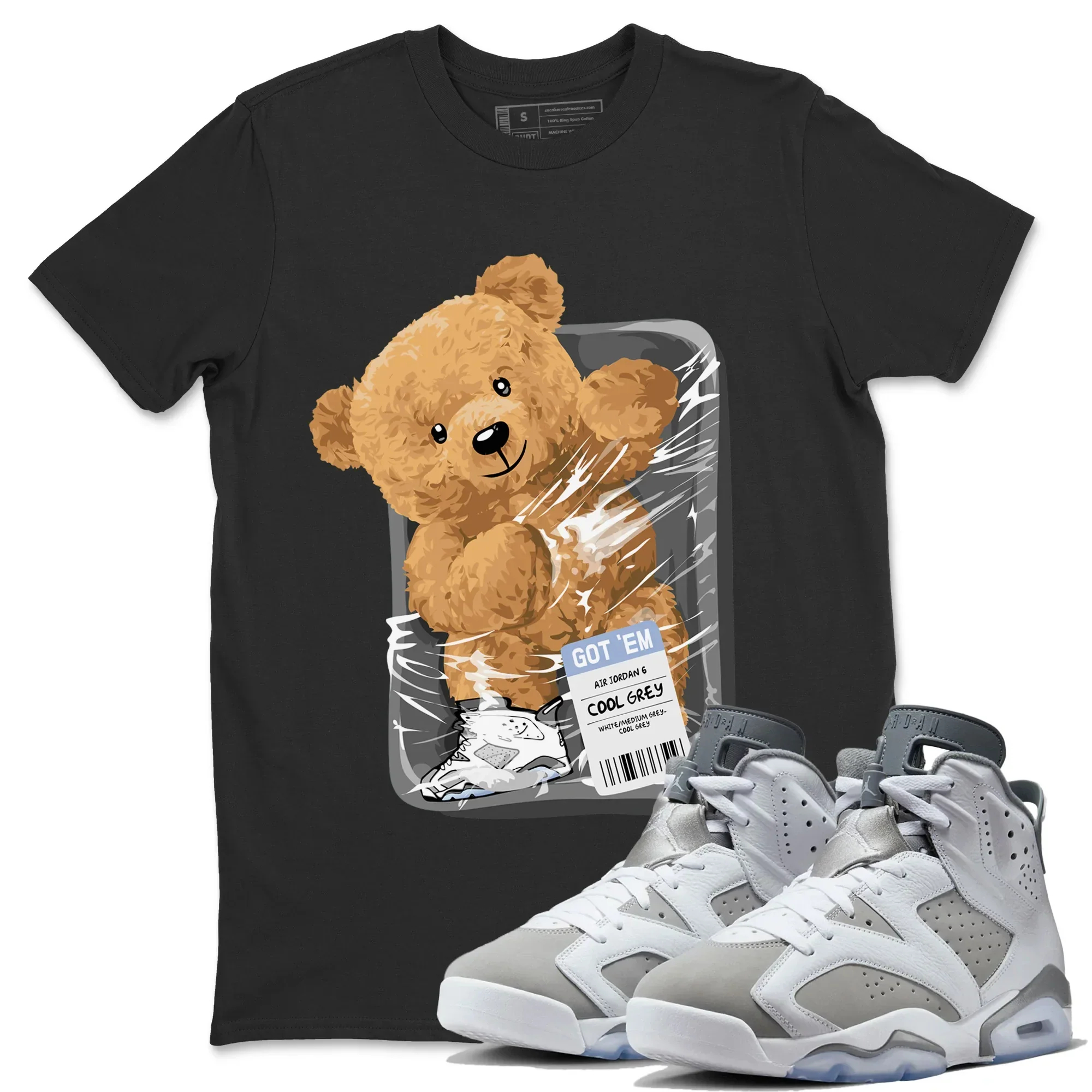 Packaged Bear Unisex Tops - Air Jordan 6 Cool Grey