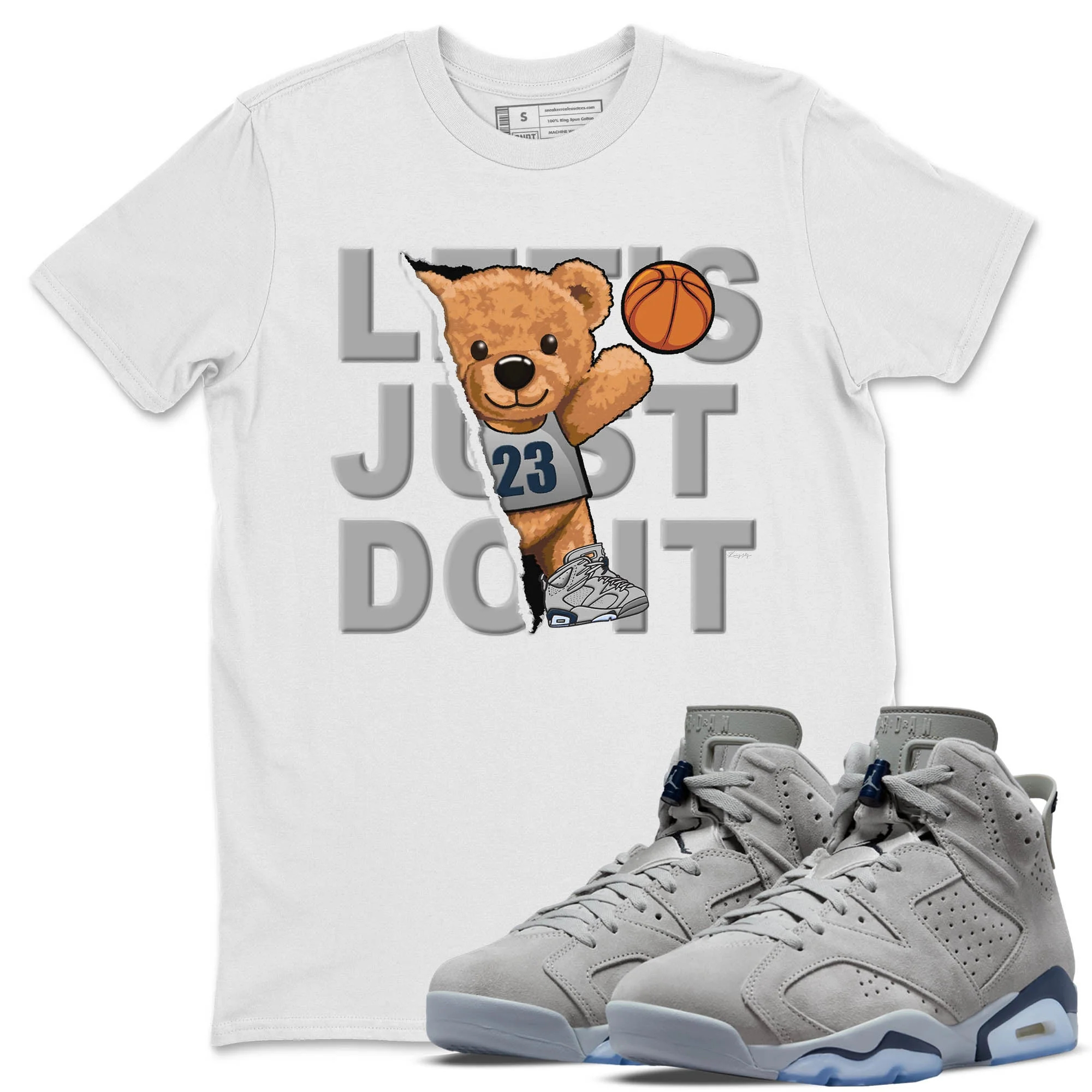 Rip Out Bear Unisex Tops - Air Jordan 6 Georgetown