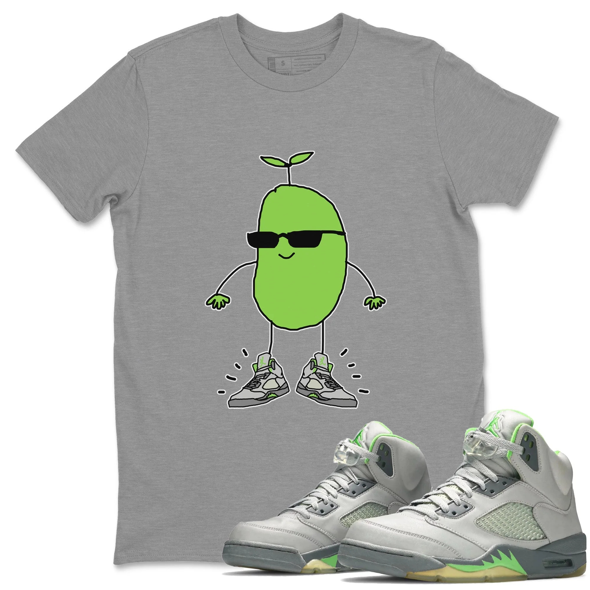 Cool Beans Unisex Tops - Air Jordan 5 Green Bean