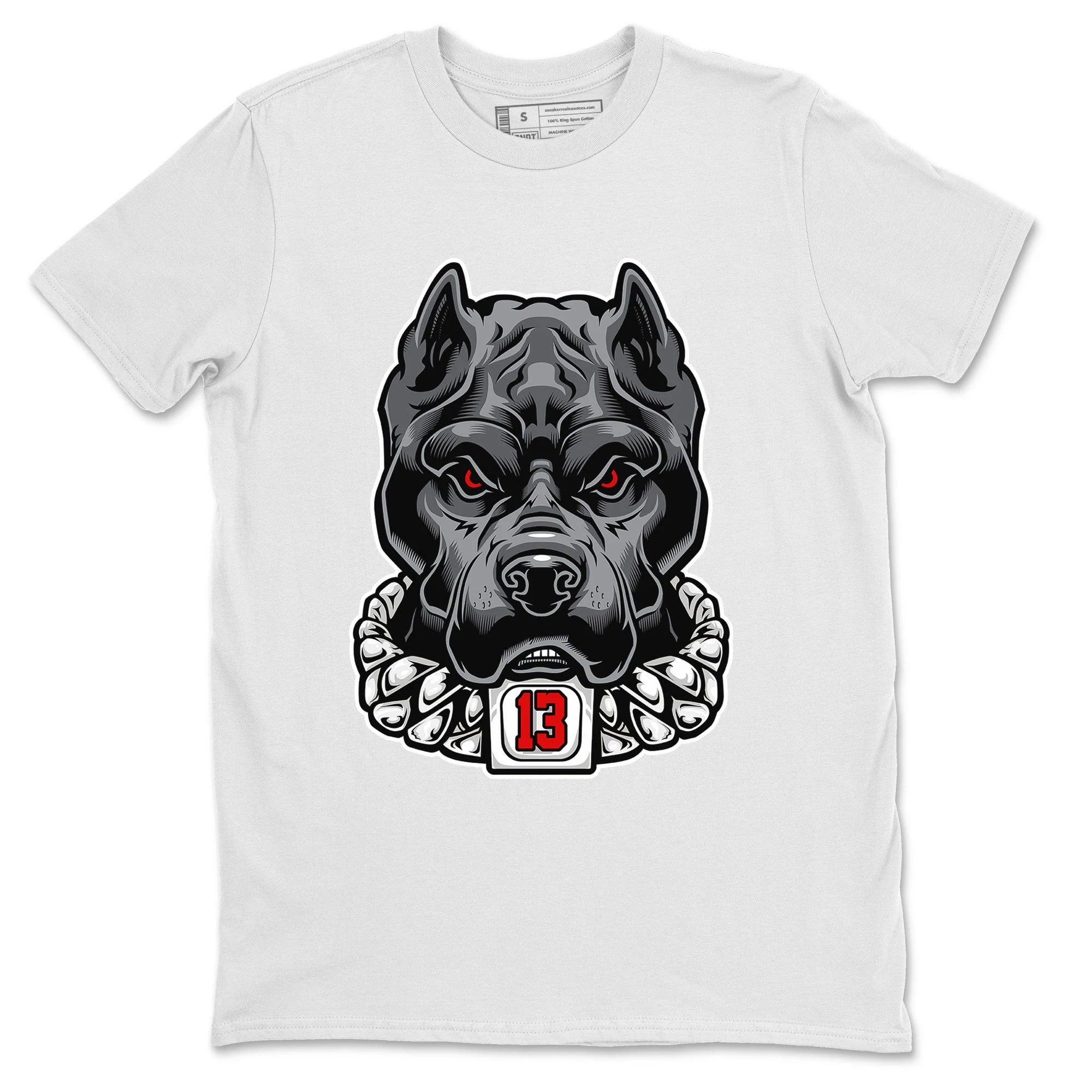 Pitbull Unisex Tops - Air Jordan 13 Black Flint