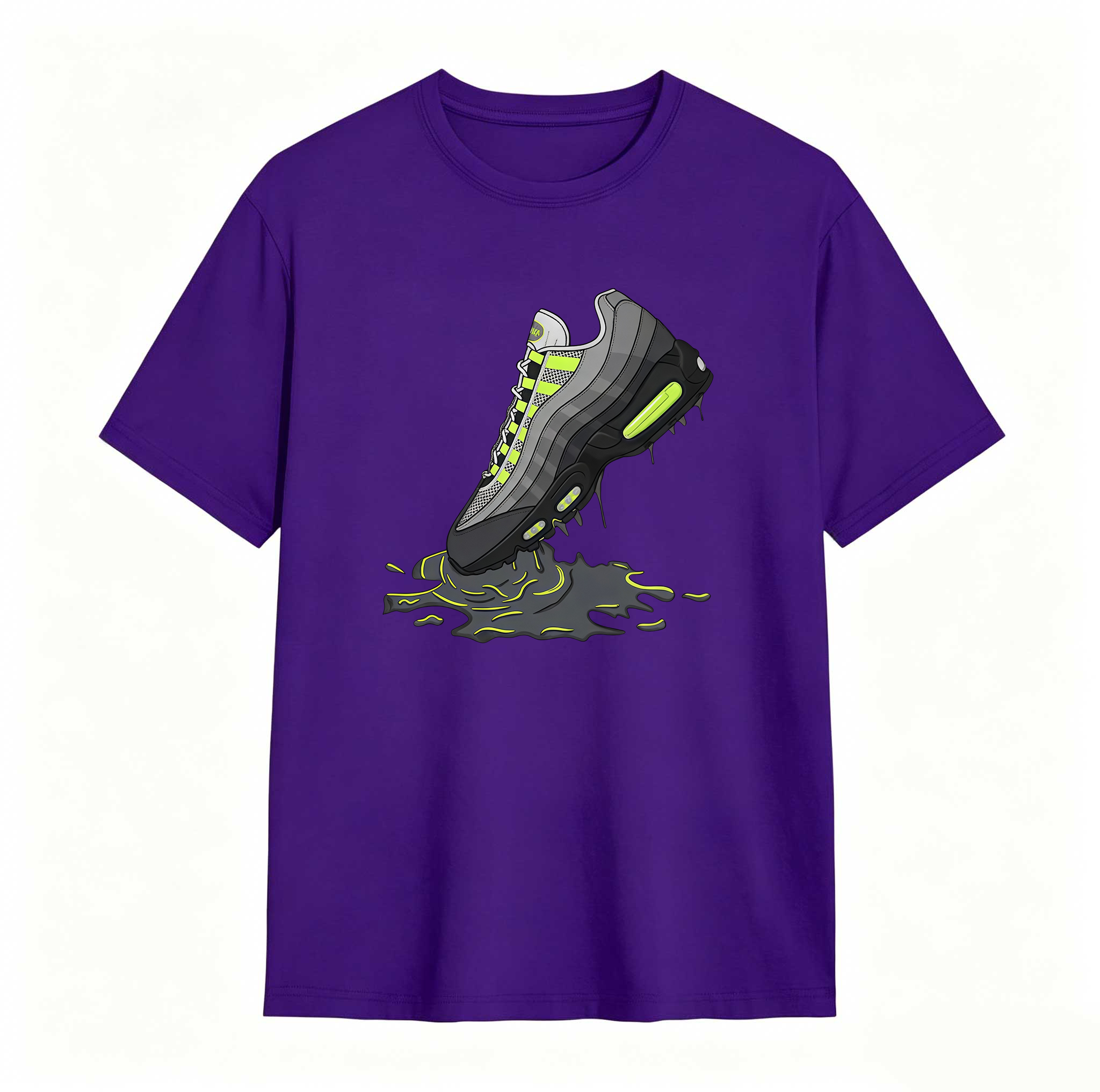 Air Max 95 Big Bubble Neon Yellow Black Cool Grey 2026 OG T Shirt Match Dripping Shoe