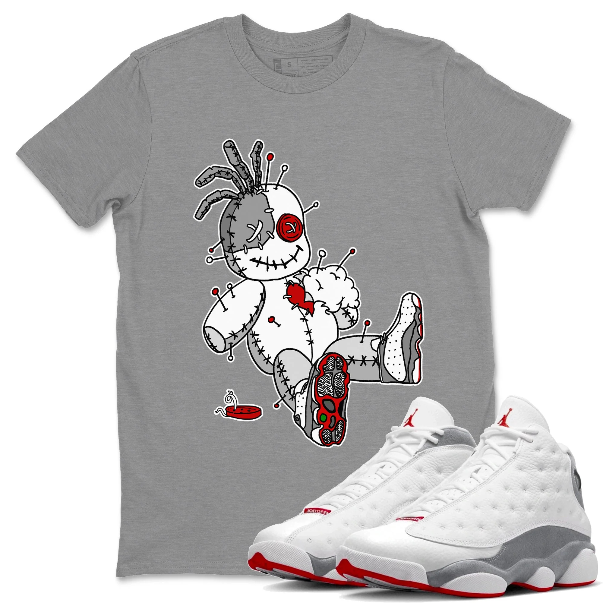 Voodoo Doll Unisex Tops - Air Jordan 13 Wolf Grey