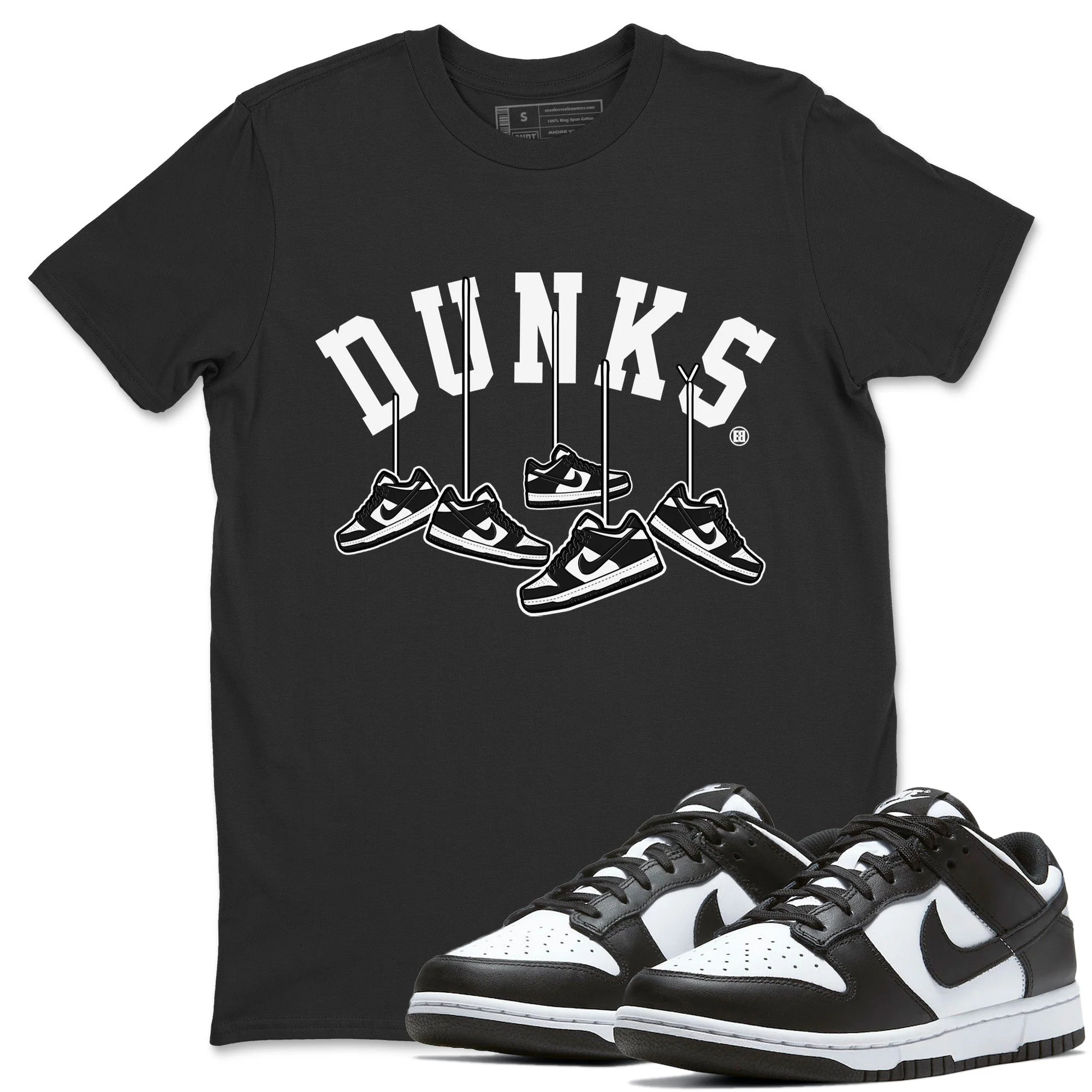 Hanging Sneakers Unisex Tops - Dunk Panda