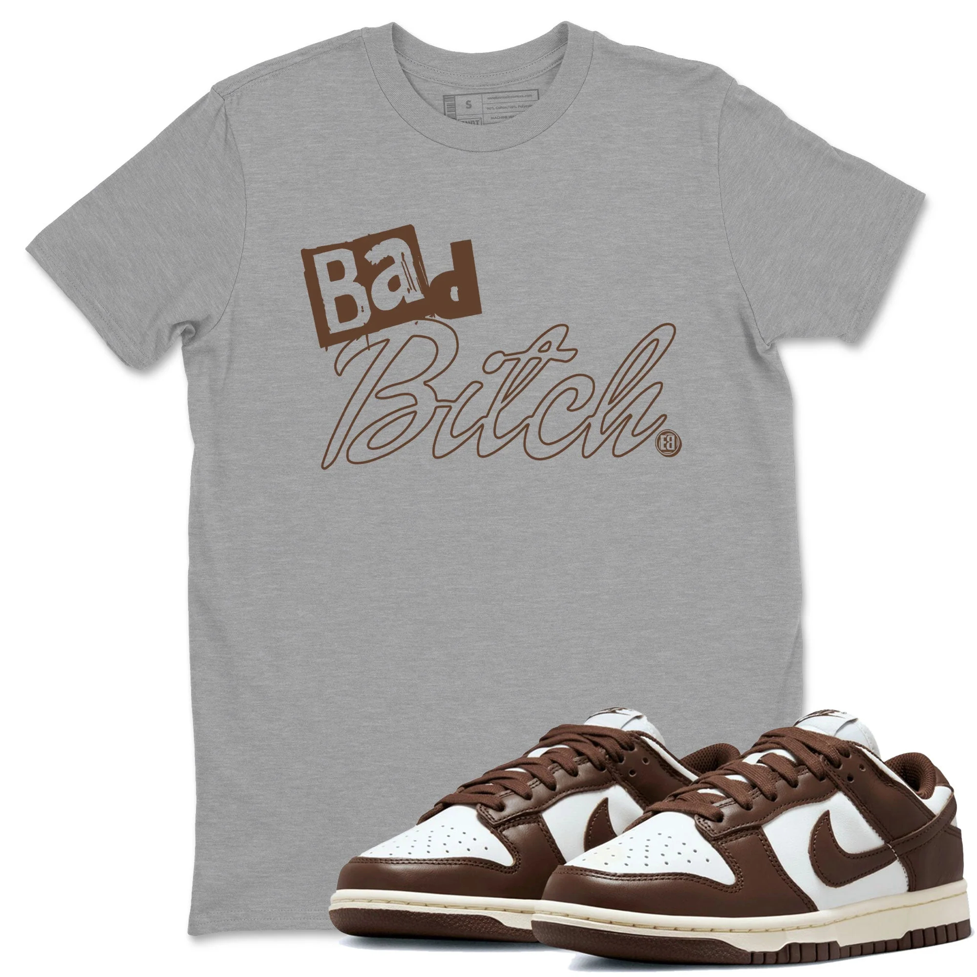 Bad Bitch Sneaker Tee - Dunk Cacao Wow