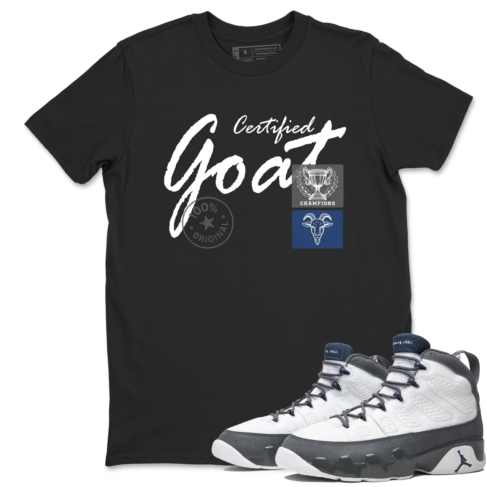 Certified Goat Sneaker Tees - Air Jordan 9 Flint Grey