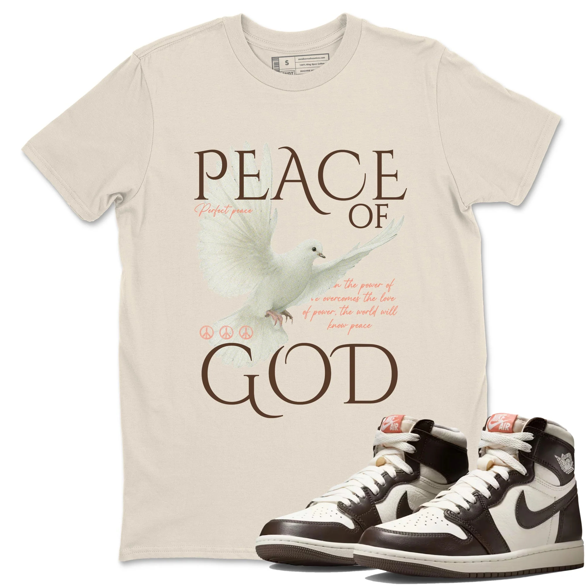 Peace of God Sneaker Tees - Air Jordan 1 Baroque Brown