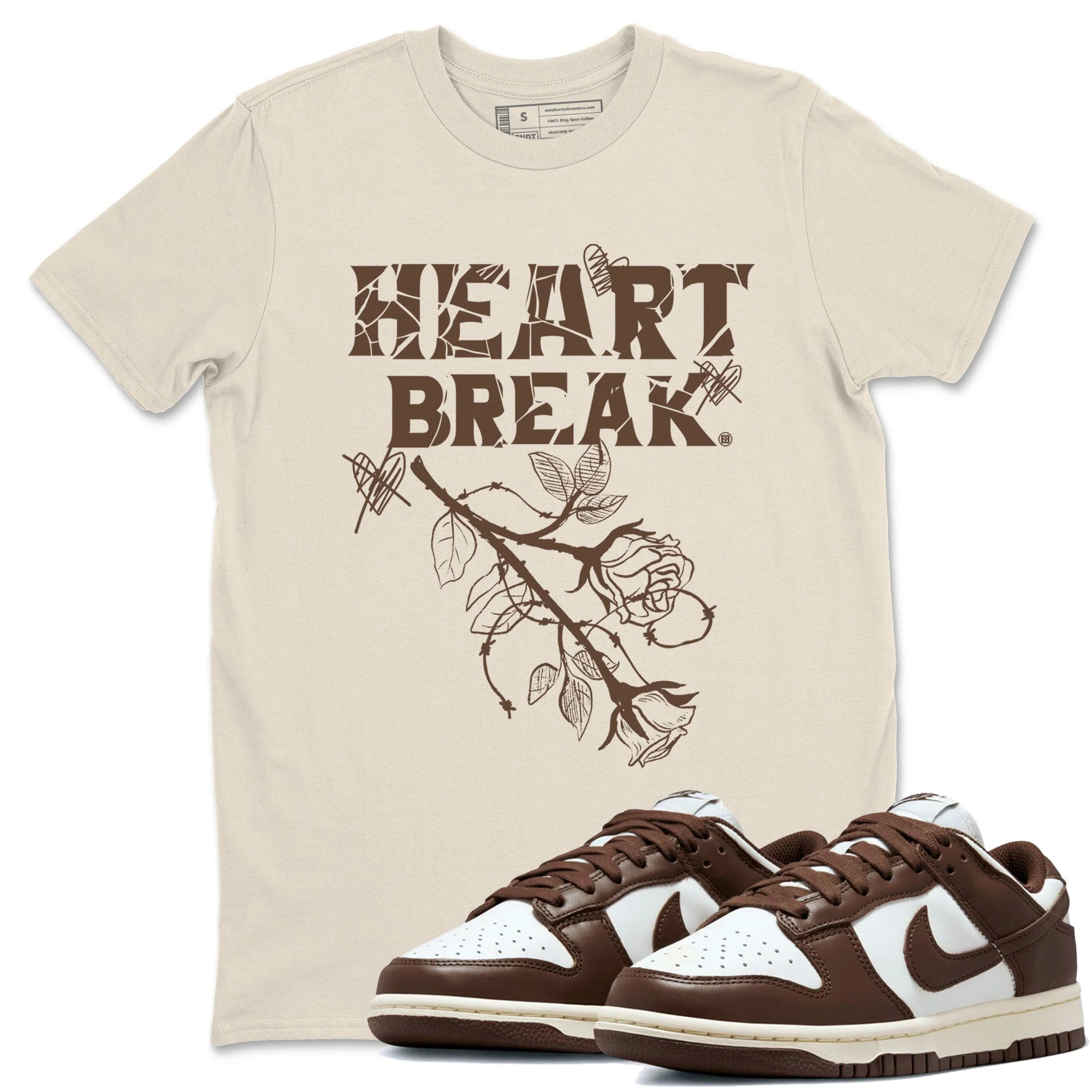 Heart Break Sneaker Tee - Dunk Cacao Wow