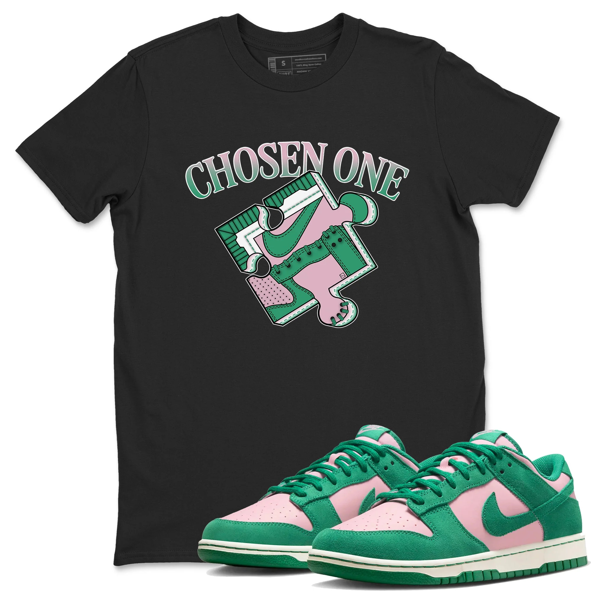 Sneaker Puzzle Sneaker Tees - Dunk Medium Soft Pink Malachite
