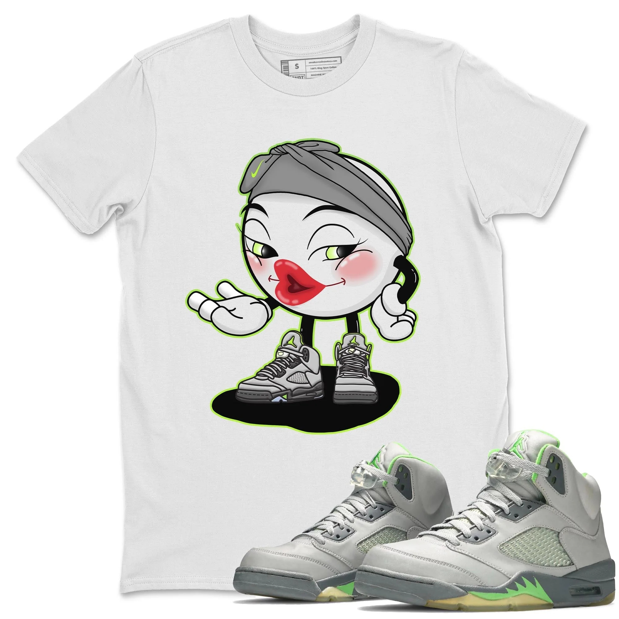 Sexy Chu Unisex Tops - Air Jordan 5 Green Bean