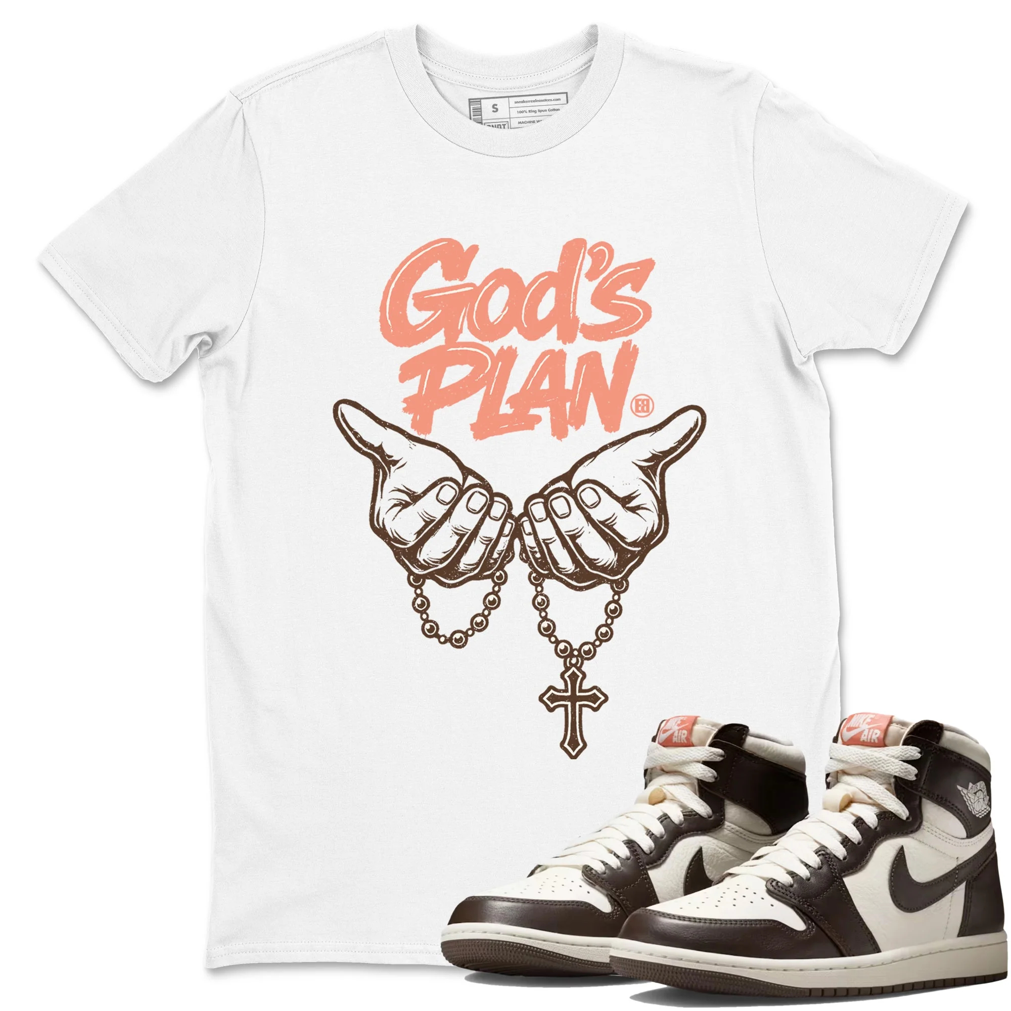 God's Plan Sneaker Tees - Air Jordan 1 Baroque Brown
