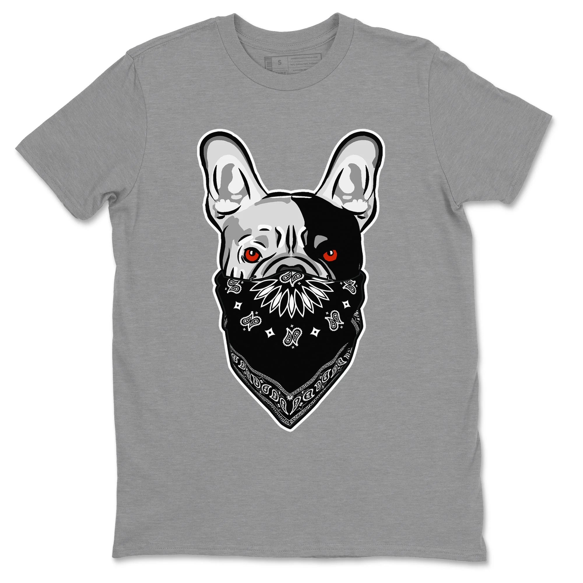 French Bulldog Bandana Unisex Tops - Air Jordan 13 Black Flint