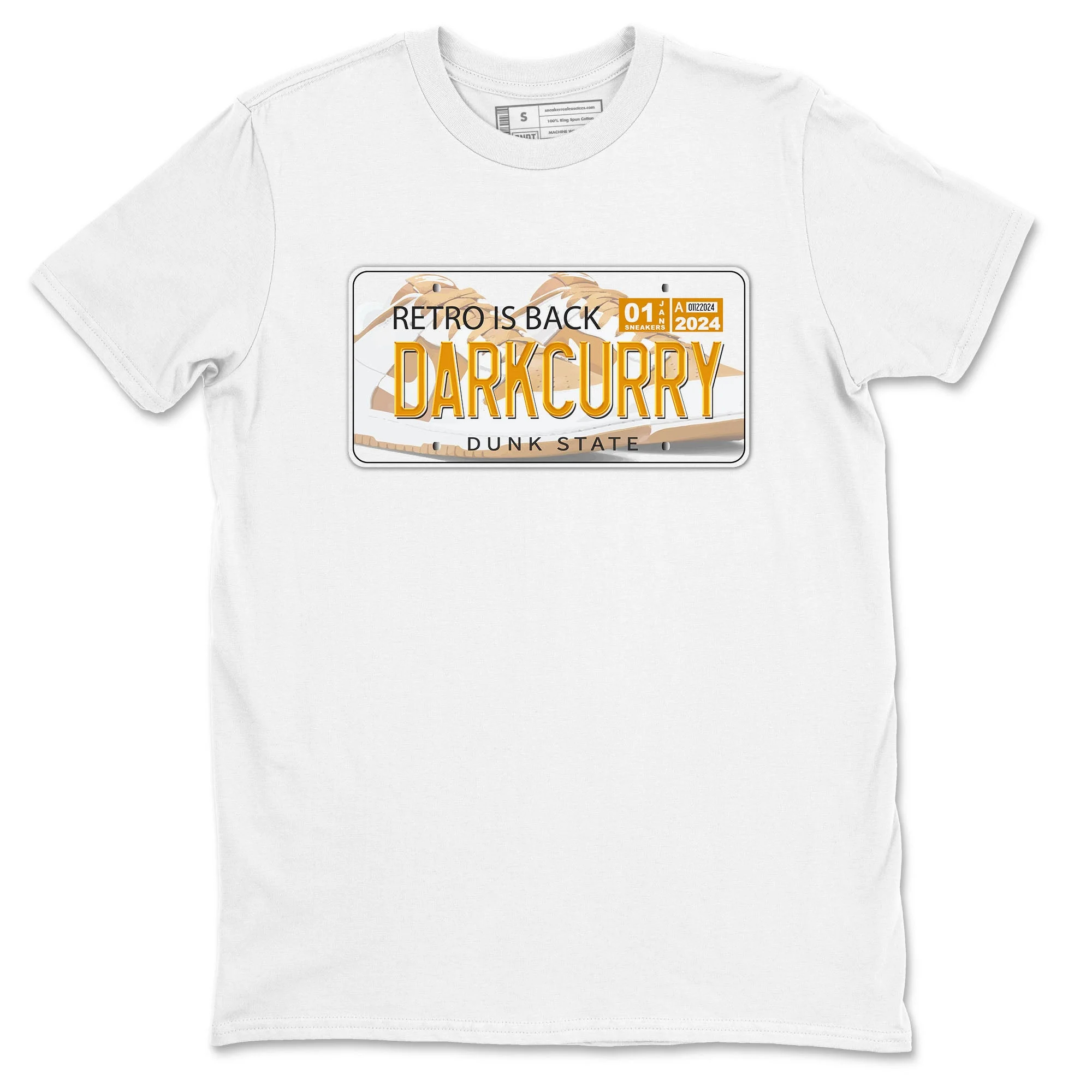 Jordan plate Sneaker Tees - Dunk Dark Curry