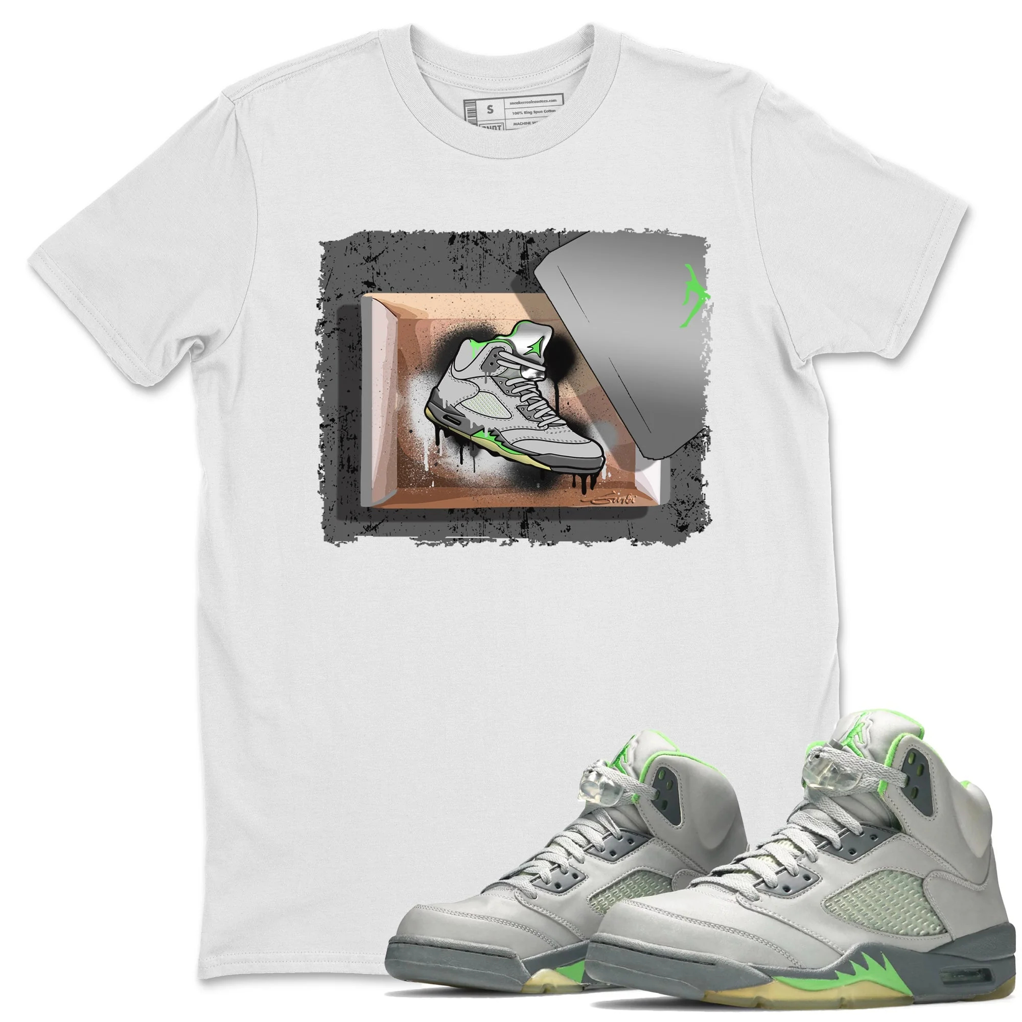 New Kicks Unisex Tops - Air Jordan 5 Green Bean