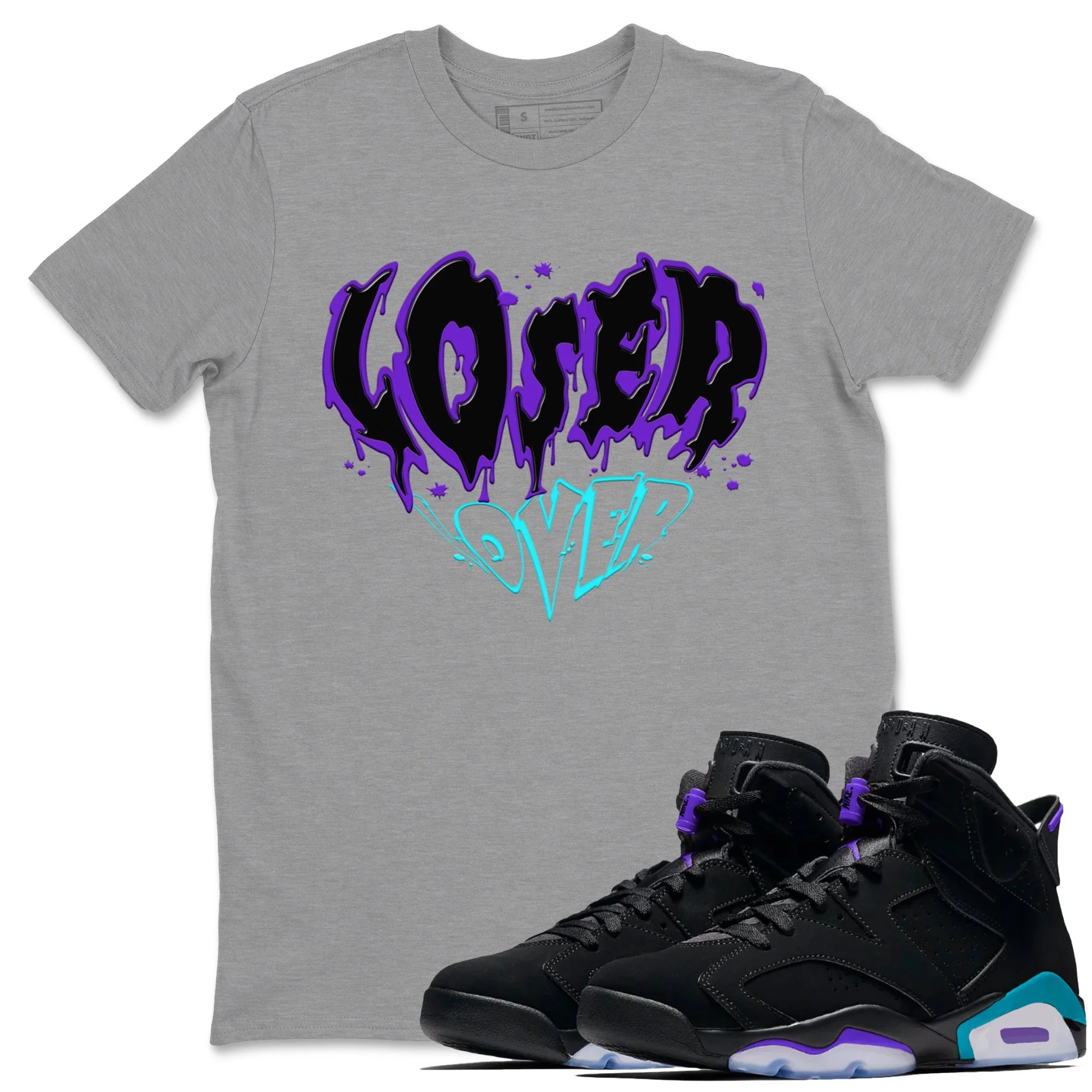 Melting Loser Lover Sneaker Tee - Air Jordan 6 Aqua