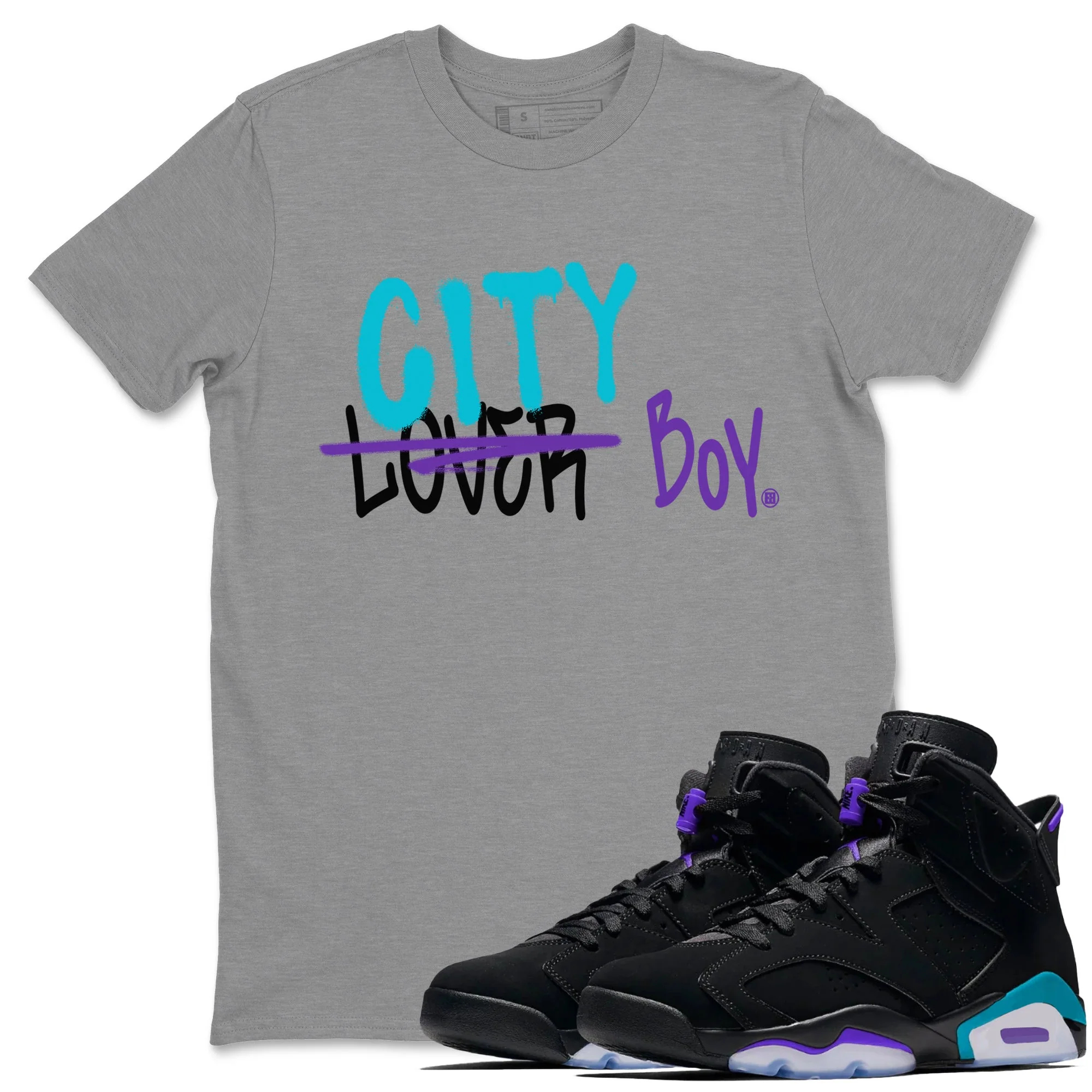 Loser X City Boy Unisex Tops - Air Jordan 6 Aqua