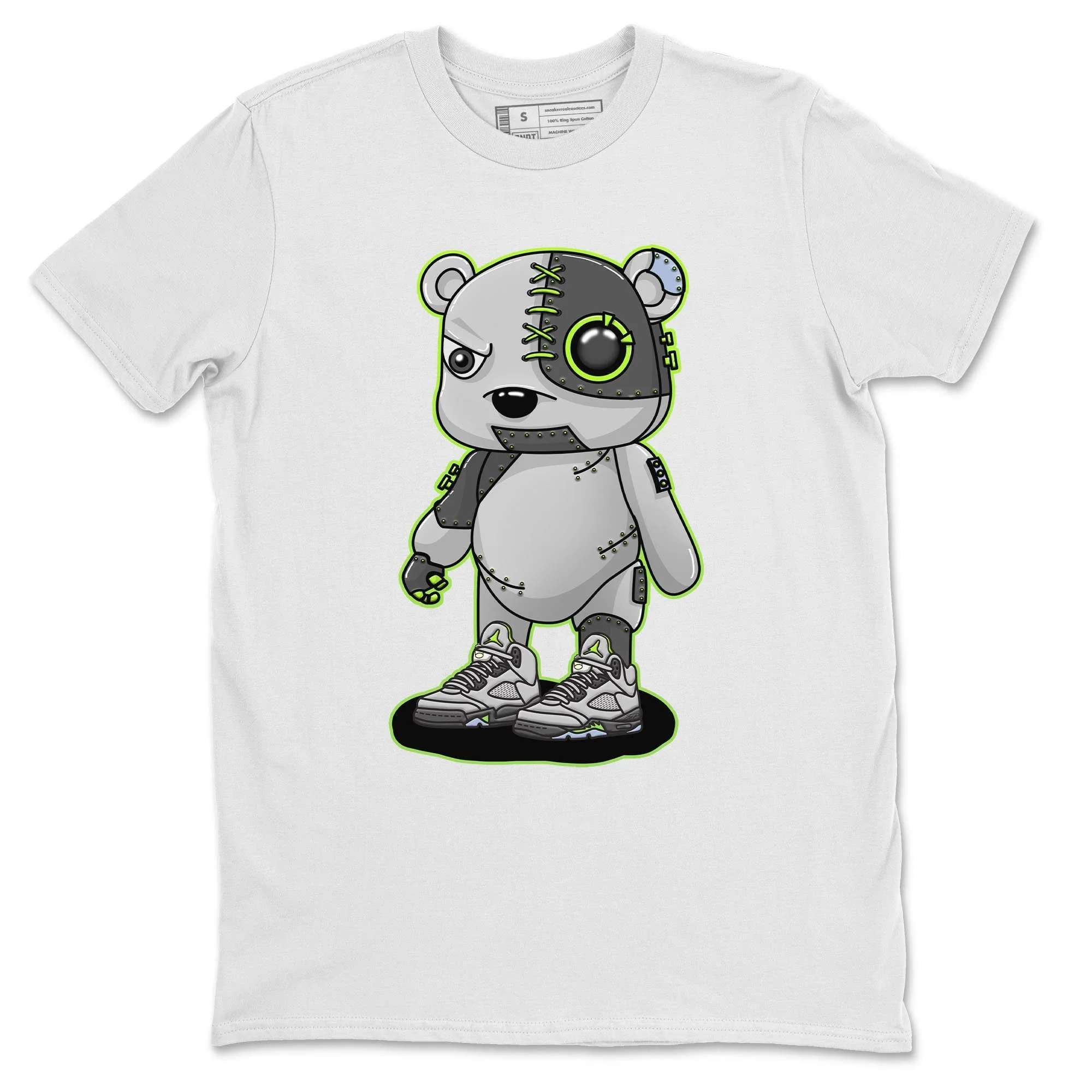 Cyborg Bear Unisex Tops - Air Jordan 5 Green Bean