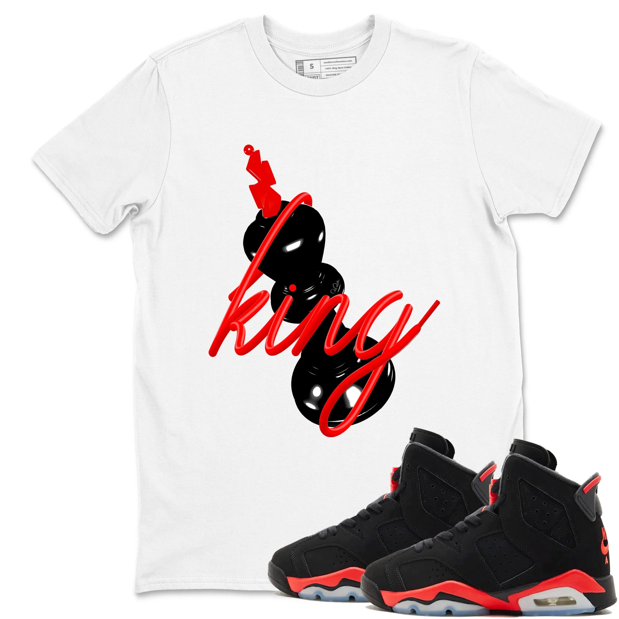 3D King Sneaker Tees - Air Jordan 6 Reverse Infrared
