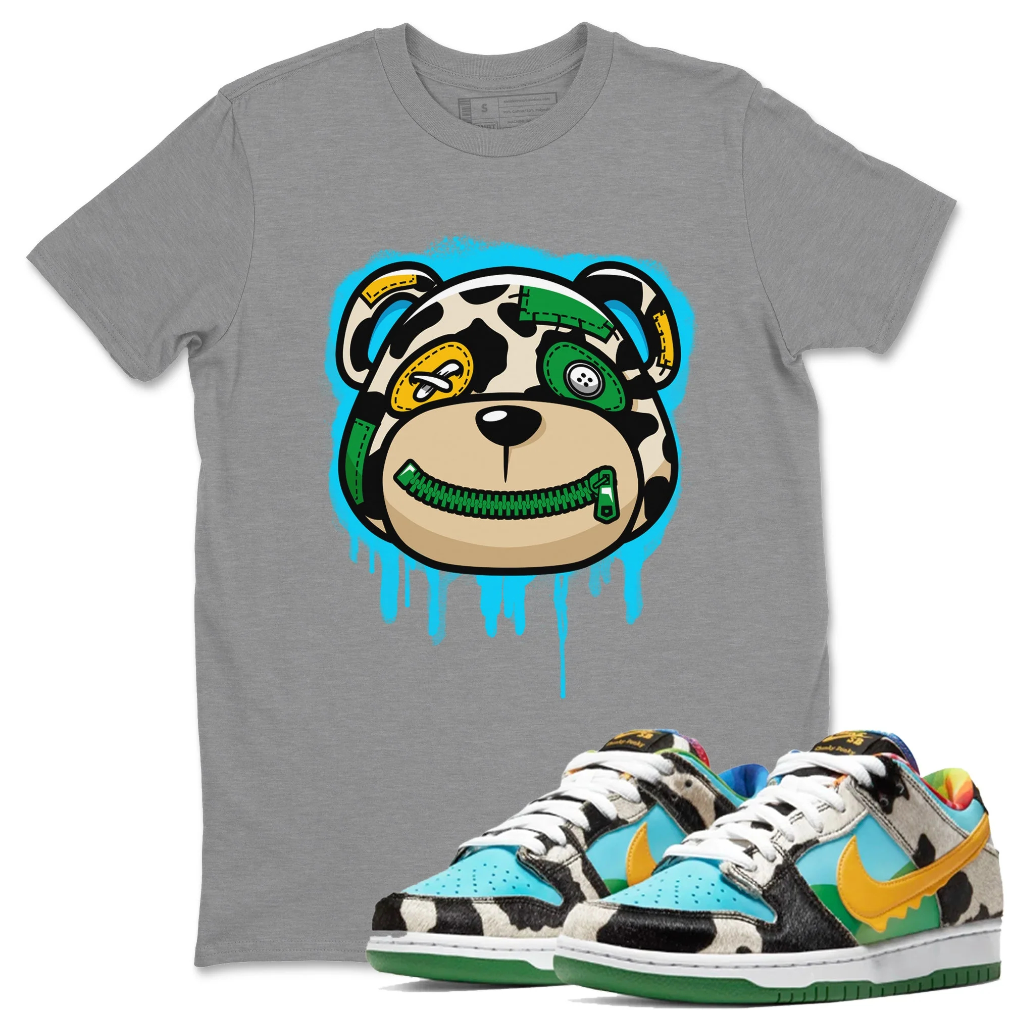 Bear Face Unisex Tops - Dunk Chunky Dunky