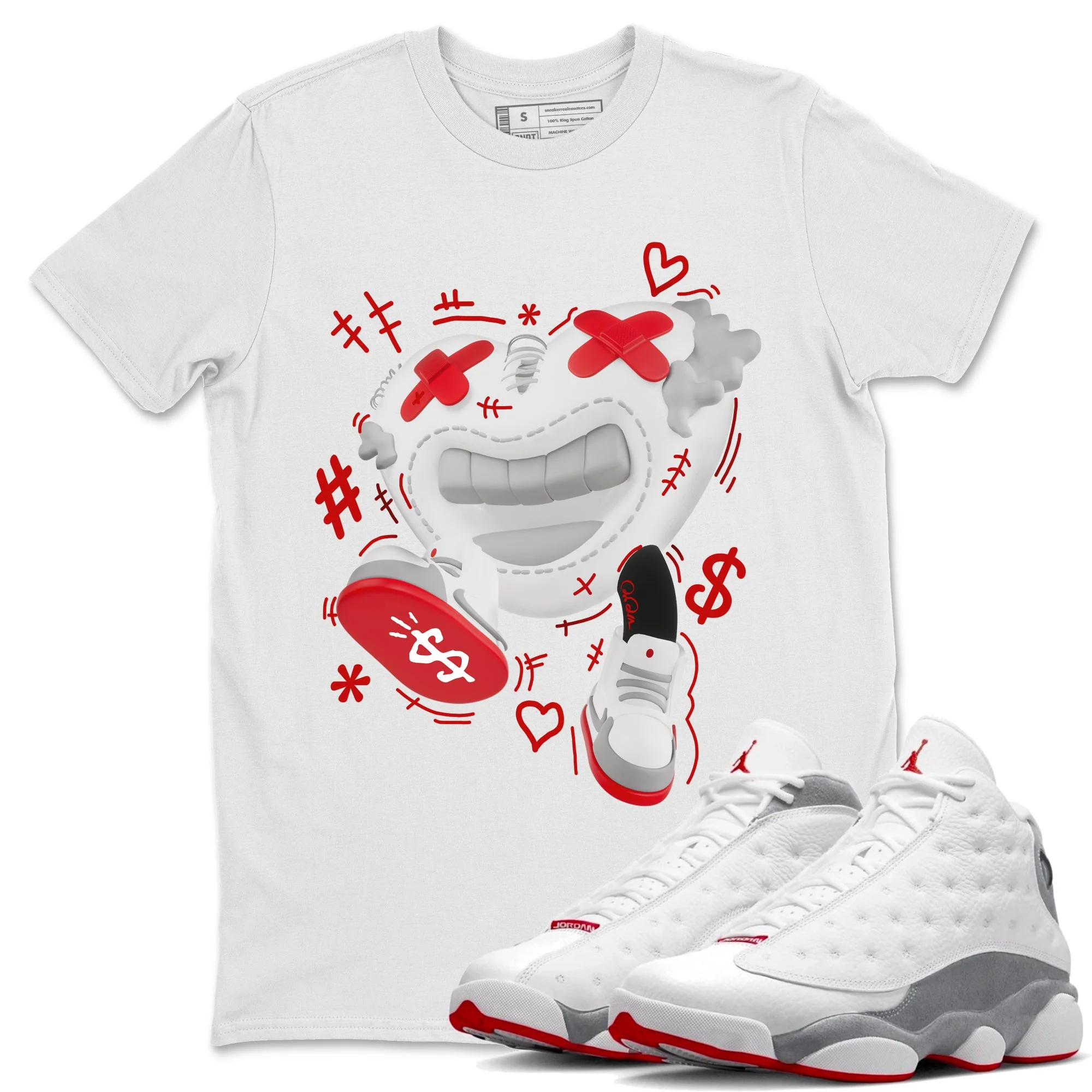 Walk In Love Sneaker Tee - Air Jordan 13 Wolf Grey
