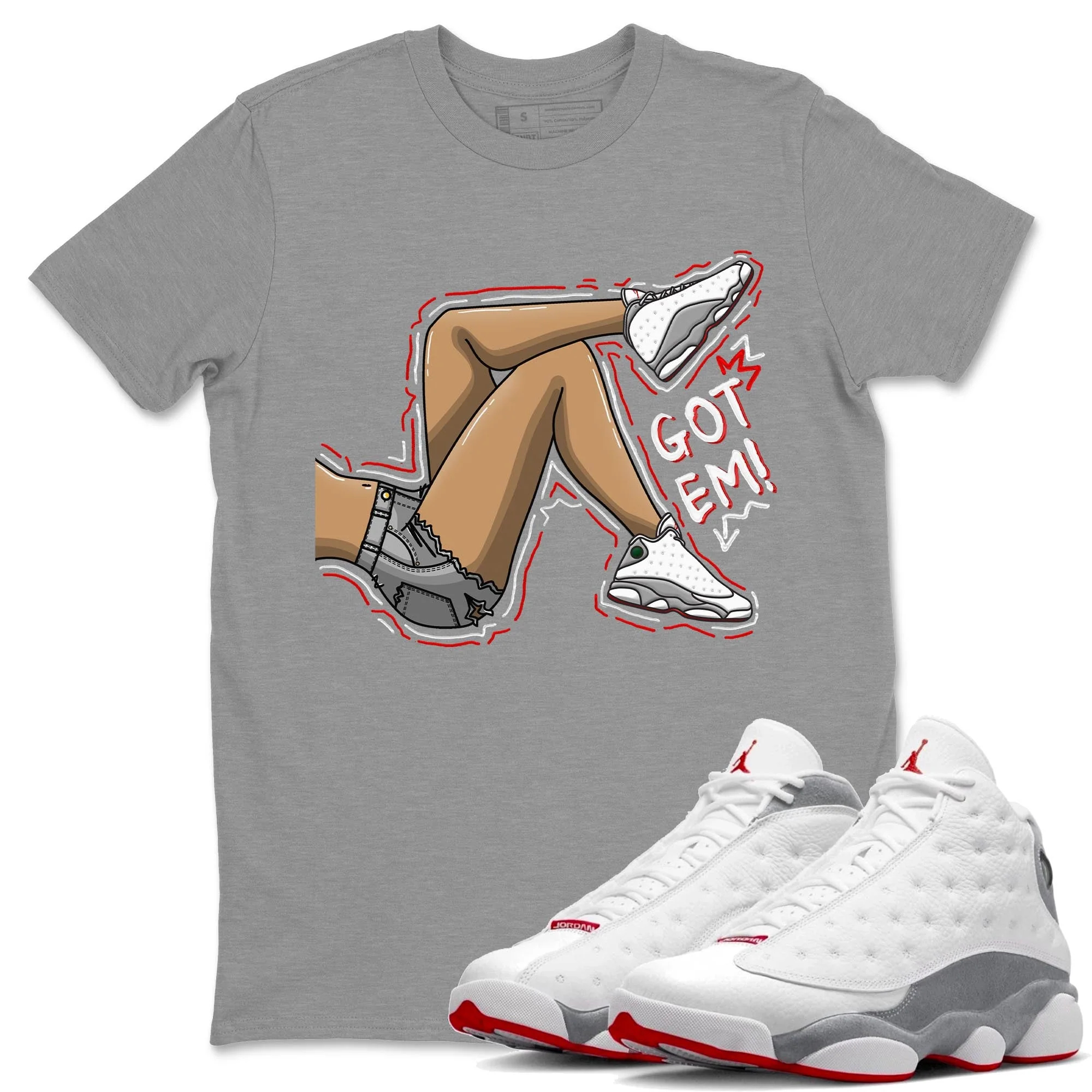 Got Em Legs Unisex Tops - Air Jordan 13 Wolf Grey