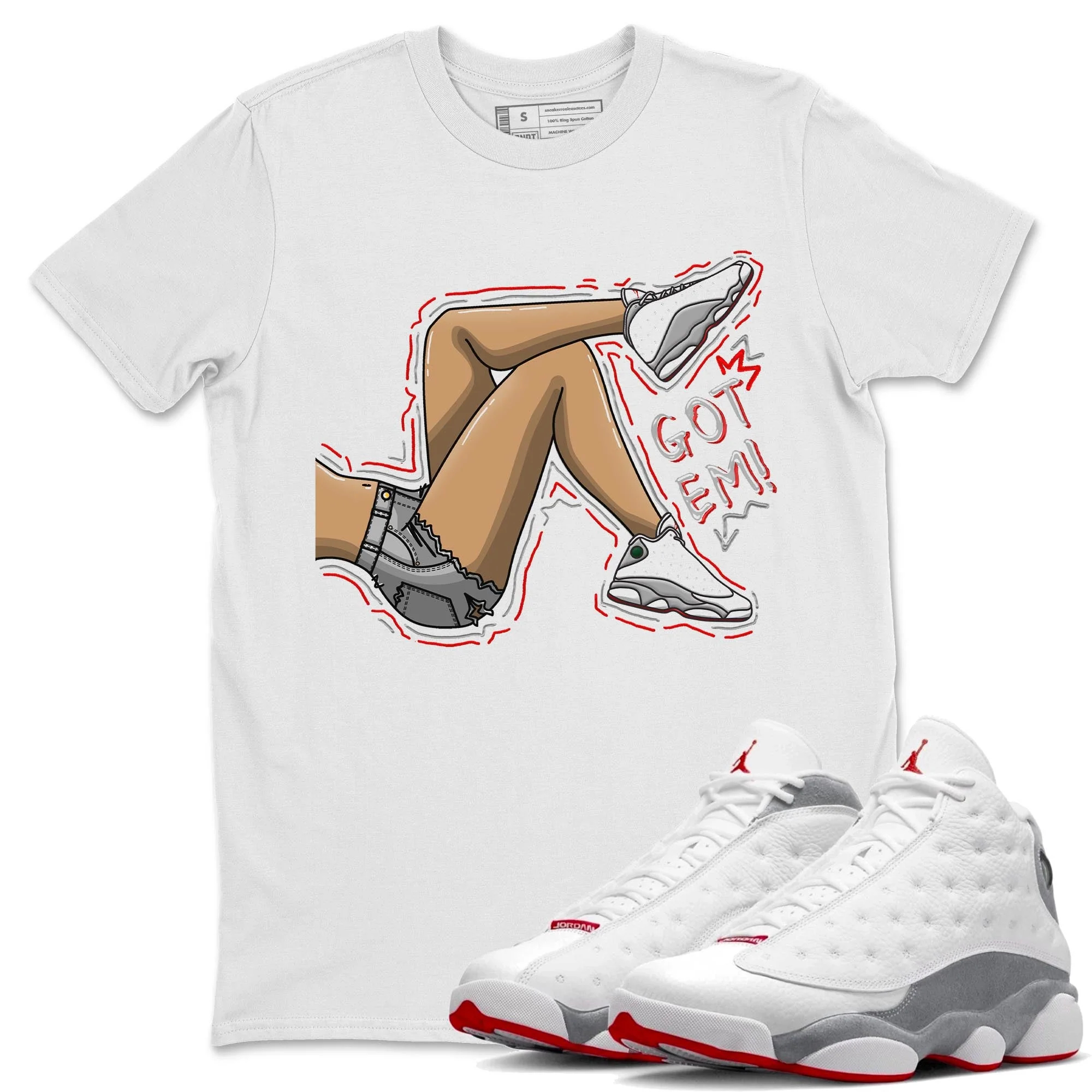 Got Em Legs Unisex Tops - Air Jordan 13 Wolf Grey
