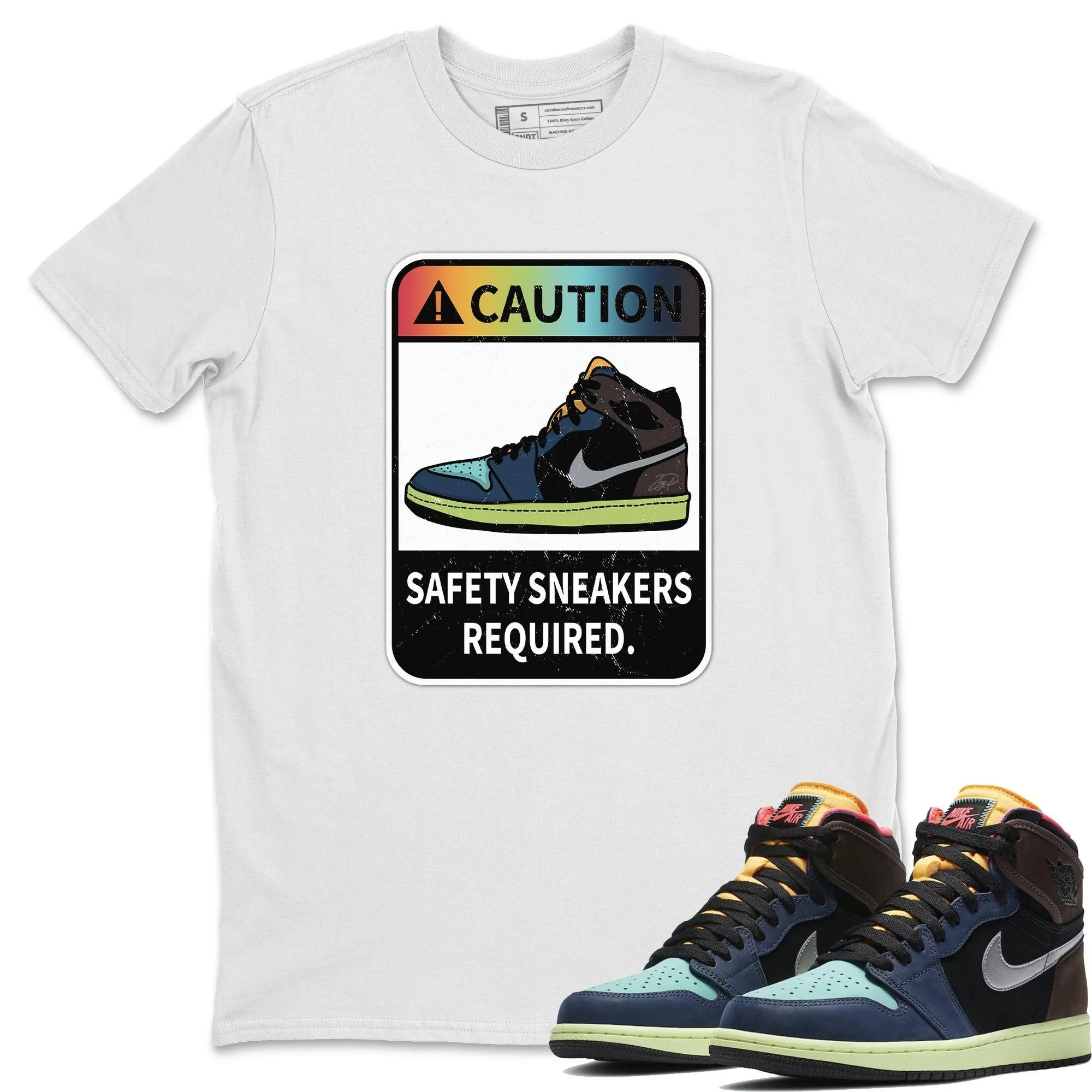 Caution Unisex Tops - Air Jordan 1 Bio Hack
