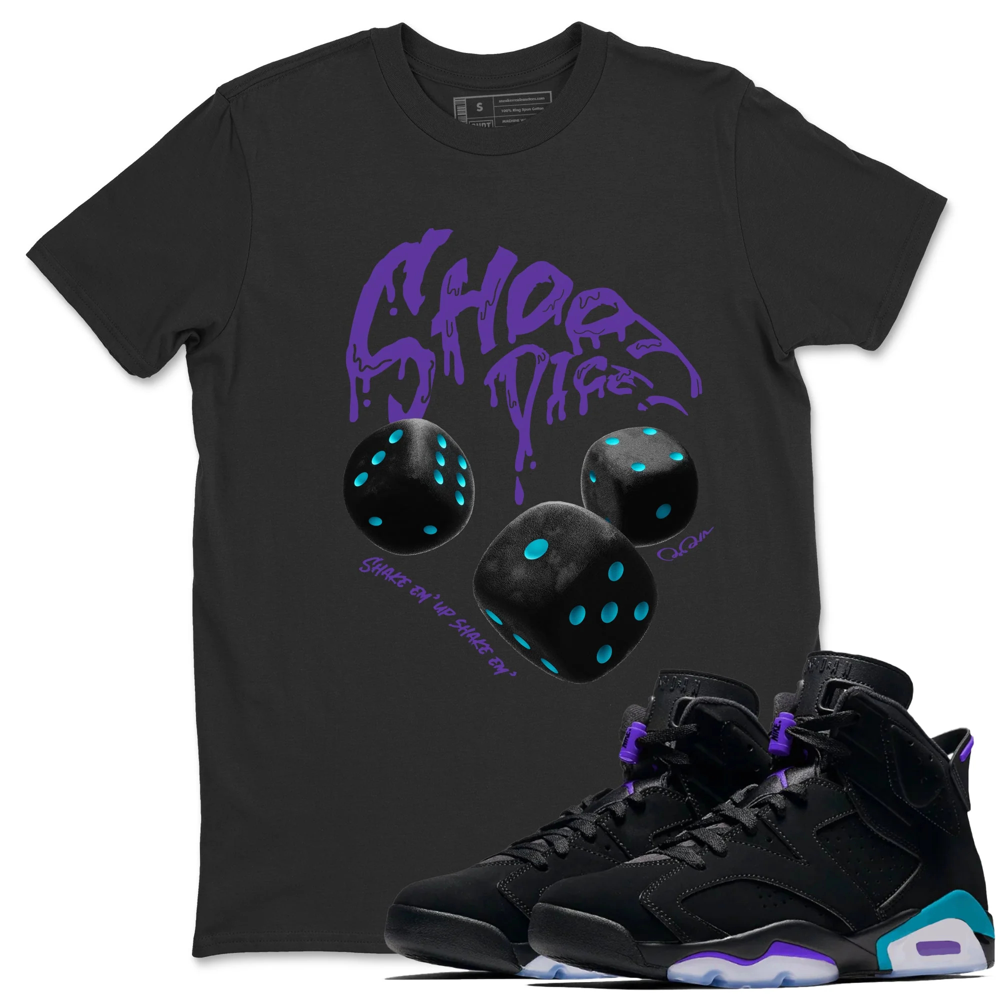 Shoot Dice Unisex Tops - Air Jordan 6 Aqua